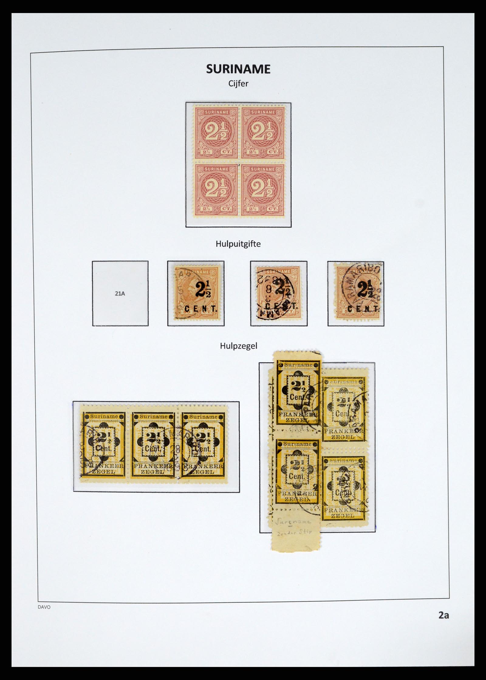 37685 009 - Postzegelverzameling 37685 Suriname 1873-1975.