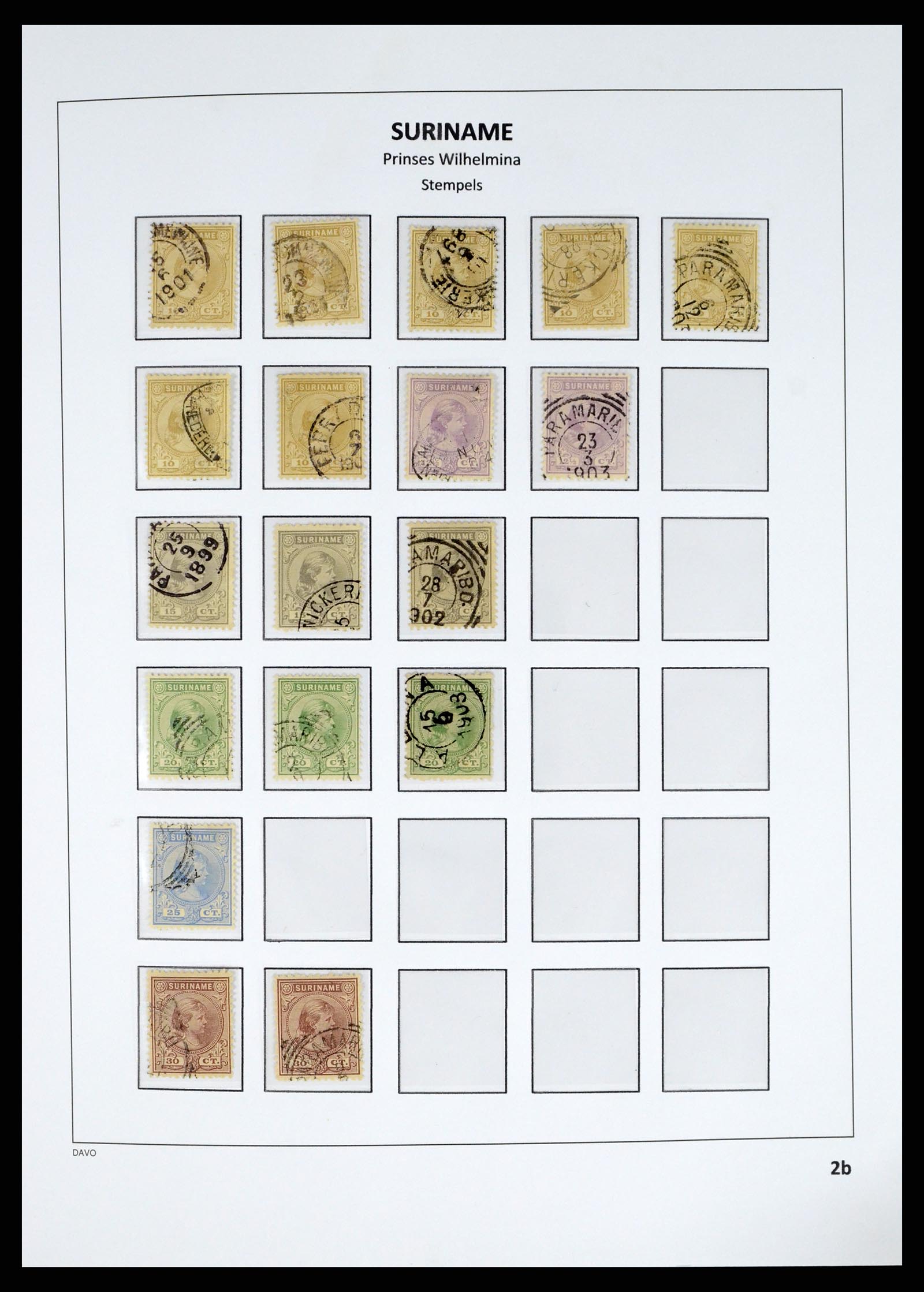 37685 010 - Postzegelverzameling 37685 Suriname 1873-1975.