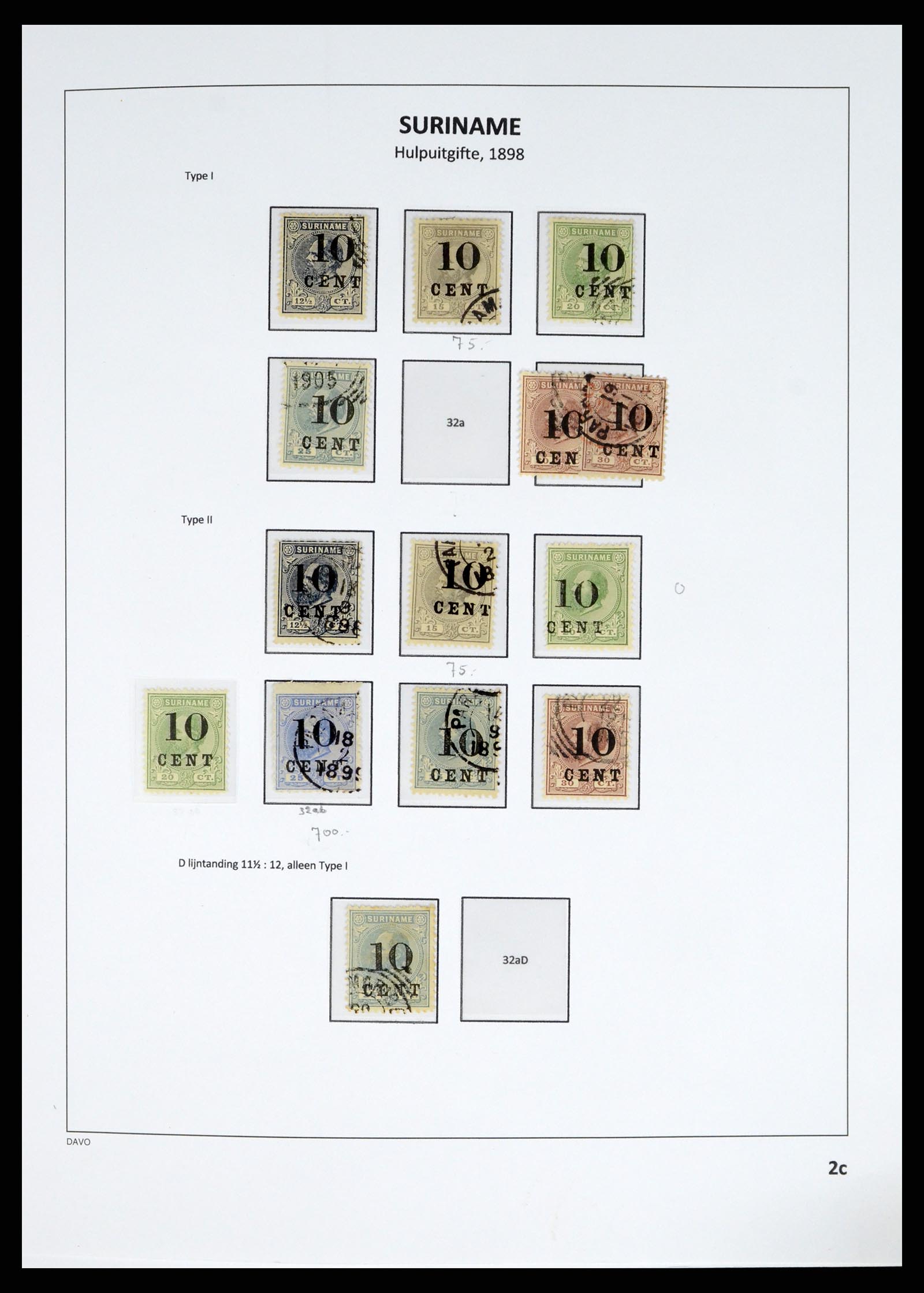37685 011 - Postzegelverzameling 37685 Suriname 1873-1975.