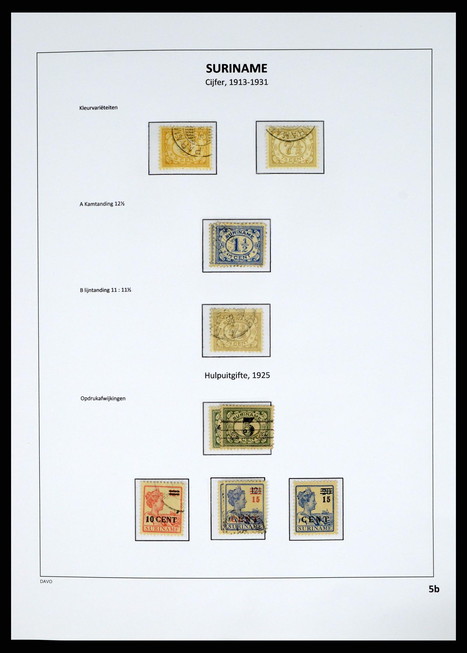 37685 018 - Postzegelverzameling 37685 Suriname 1873-1975.