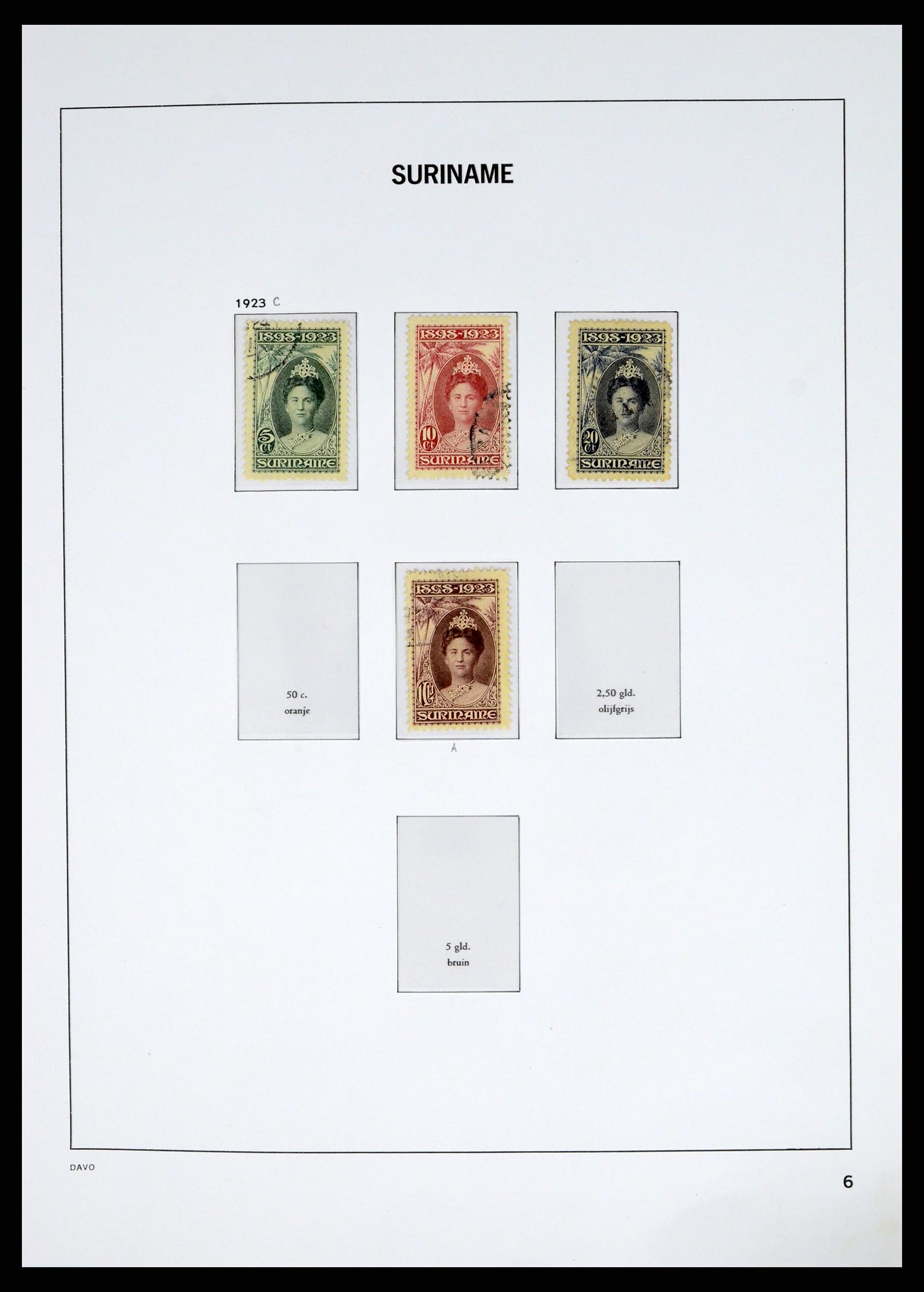 37685 019 - Postzegelverzameling 37685 Suriname 1873-1975.