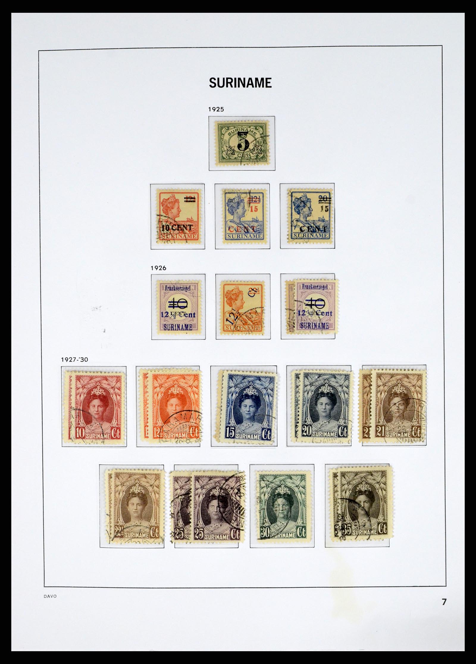 37685 021 - Postzegelverzameling 37685 Suriname 1873-1975.
