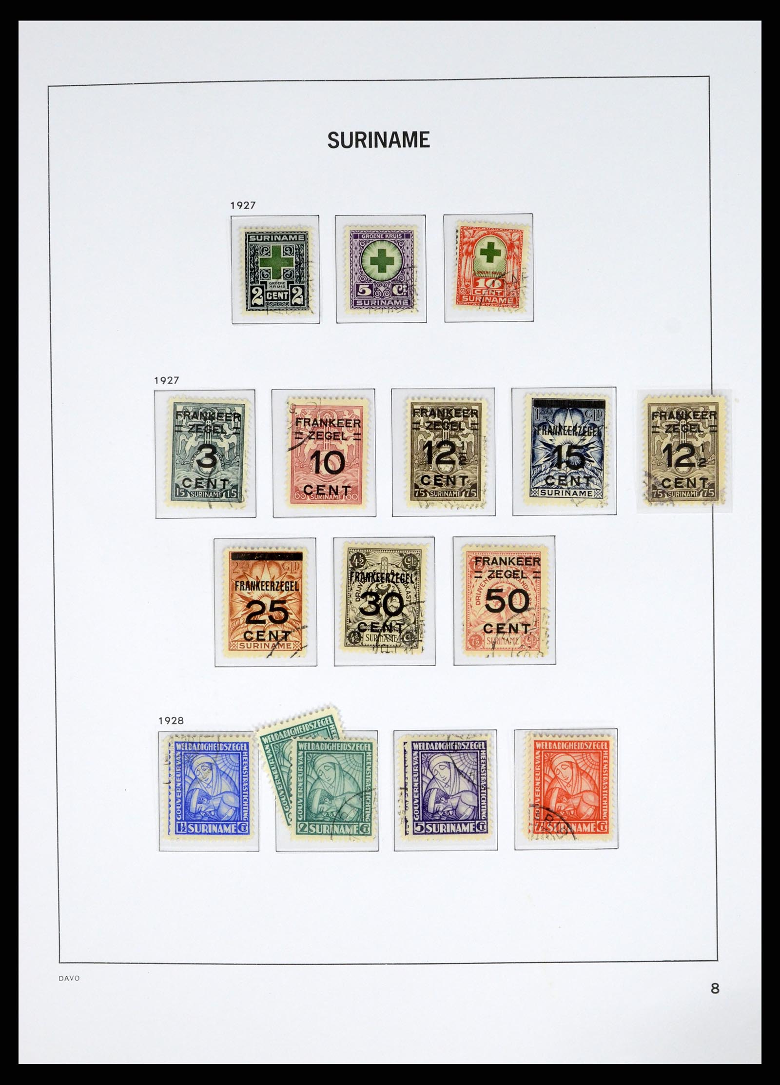 37685 022 - Postzegelverzameling 37685 Suriname 1873-1975.