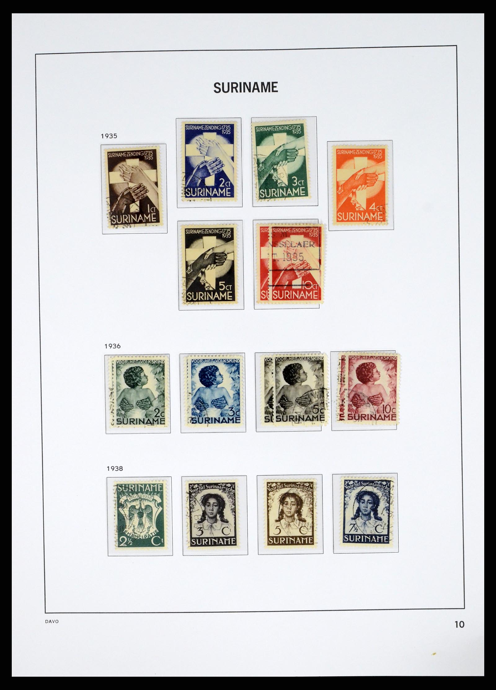 37685 024 - Postzegelverzameling 37685 Suriname 1873-1975.
