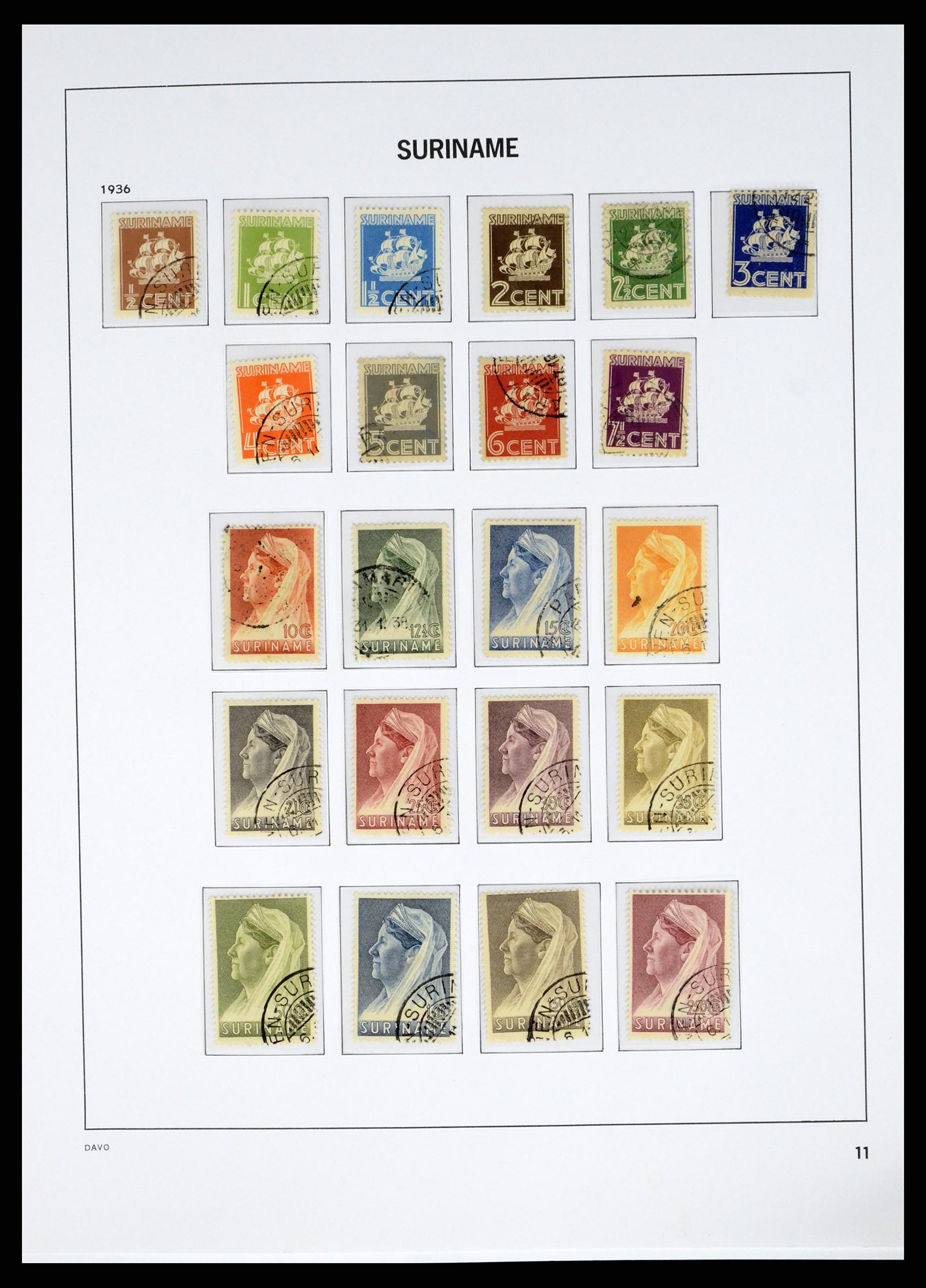37685 025 - Postzegelverzameling 37685 Suriname 1873-1975.