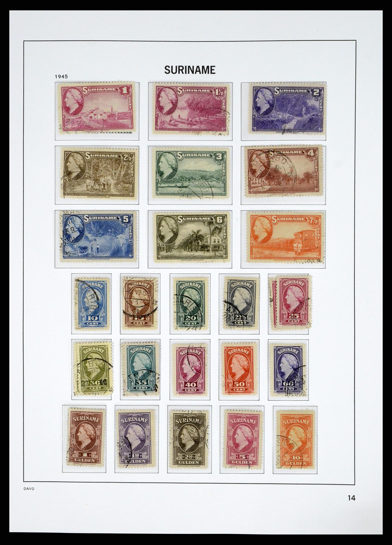 37685 030 - Postzegelverzameling 37685 Suriname 1873-1975.