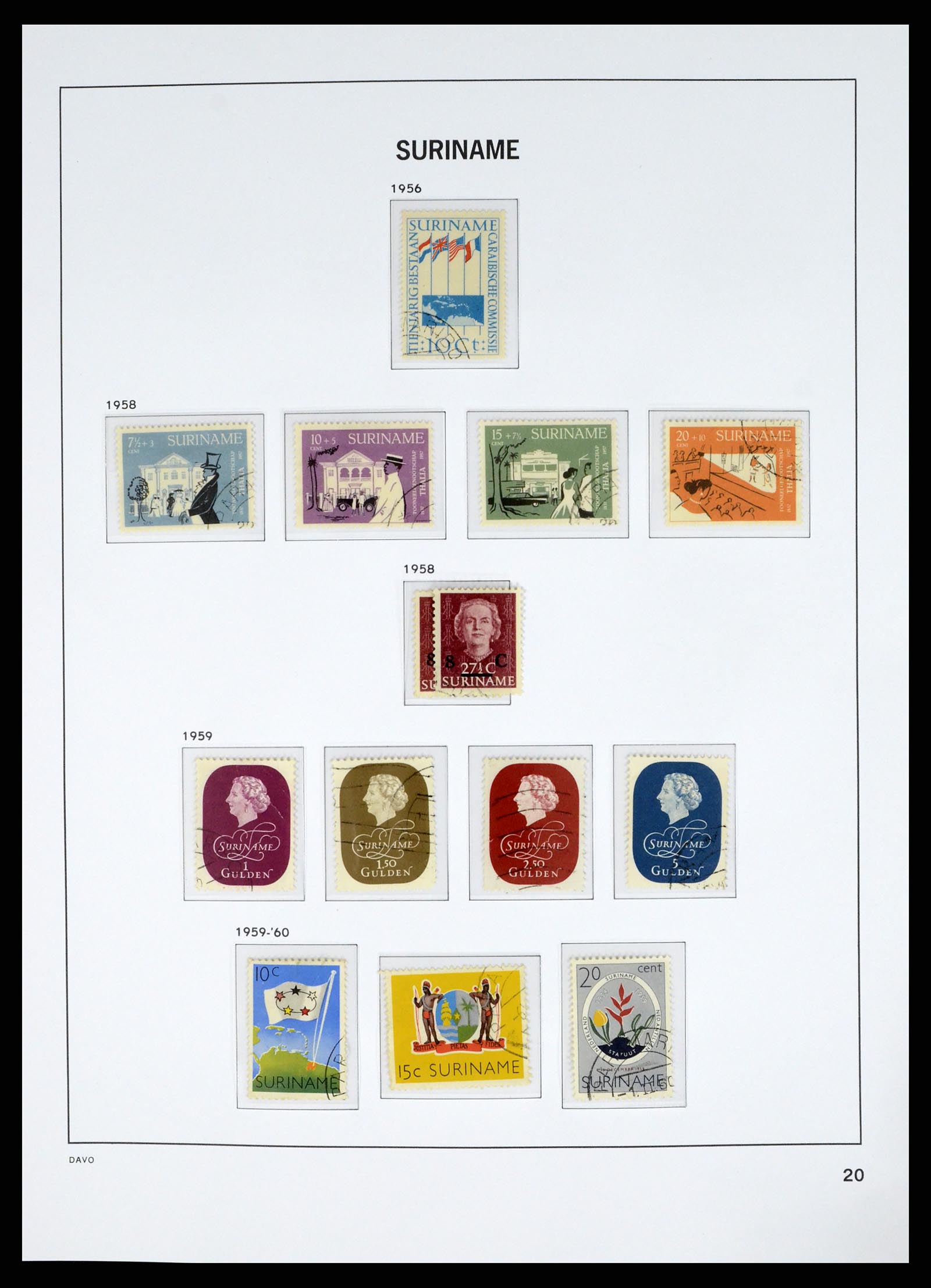 37685 036 - Postzegelverzameling 37685 Suriname 1873-1975.