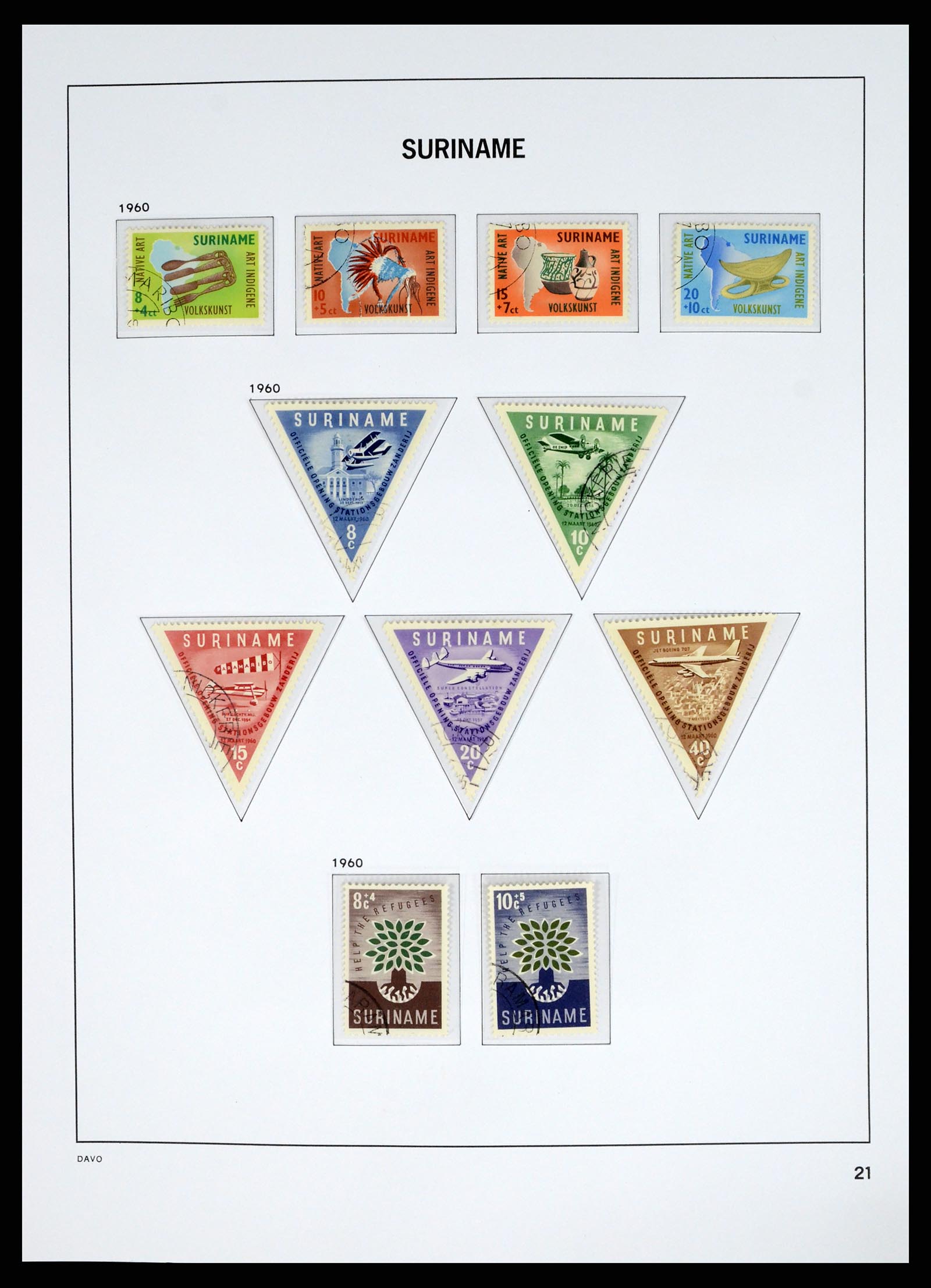 37685 037 - Postzegelverzameling 37685 Suriname 1873-1975.