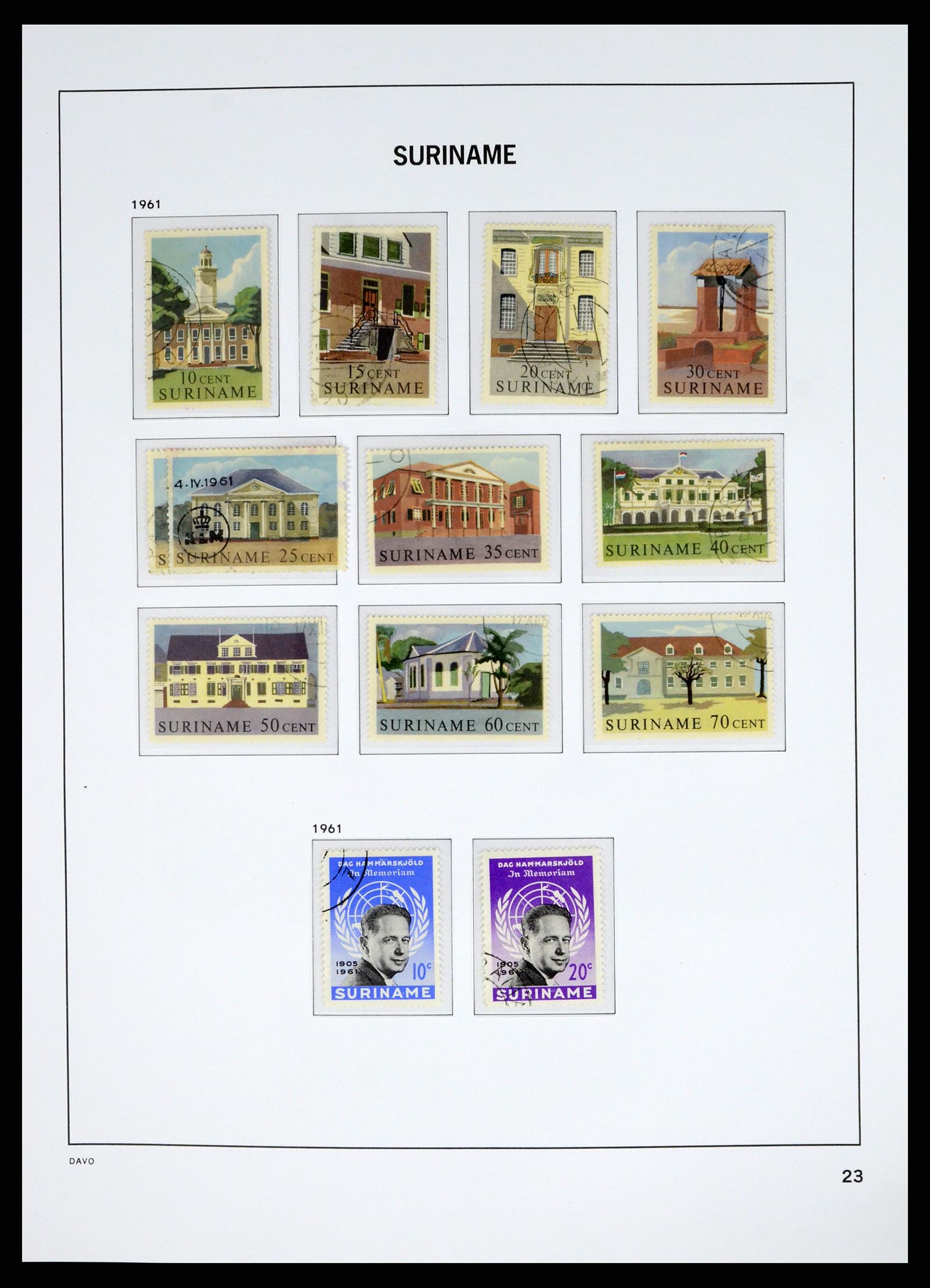 37685 039 - Postzegelverzameling 37685 Suriname 1873-1975.