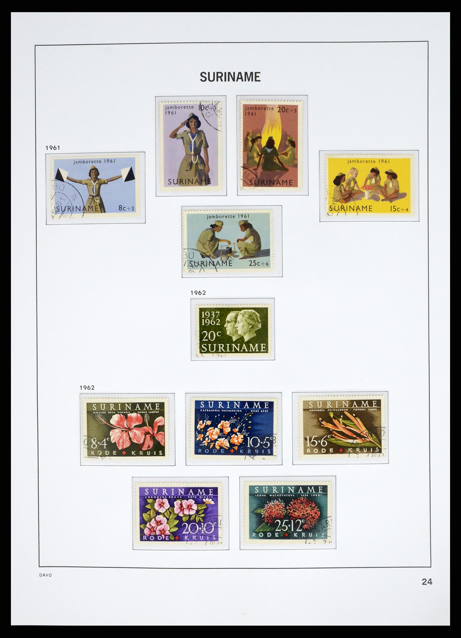 37685 040 - Postzegelverzameling 37685 Suriname 1873-1975.
