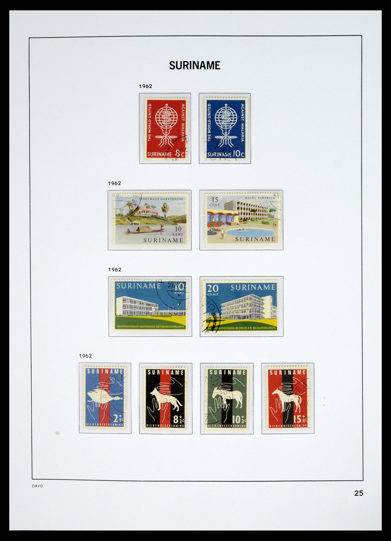 37685 041 - Postzegelverzameling 37685 Suriname 1873-1975.
