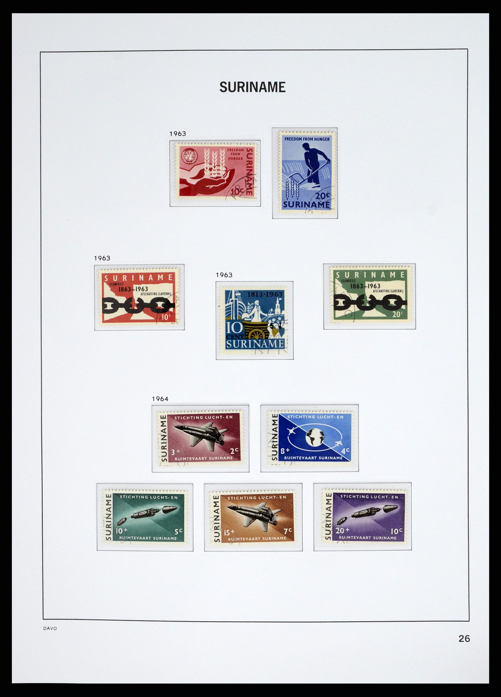 37685 042 - Postzegelverzameling 37685 Suriname 1873-1975.