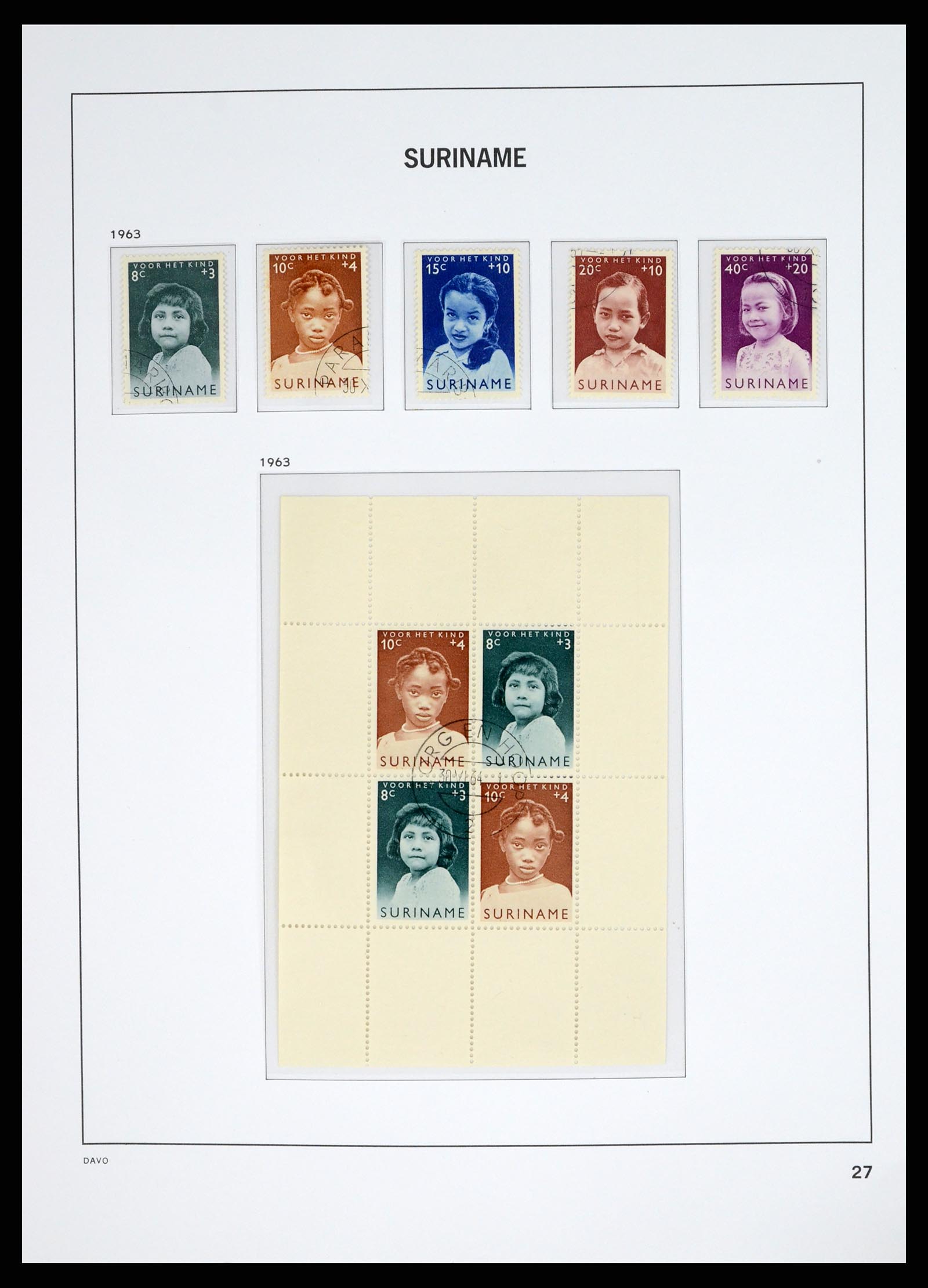 37685 043 - Postzegelverzameling 37685 Suriname 1873-1975.