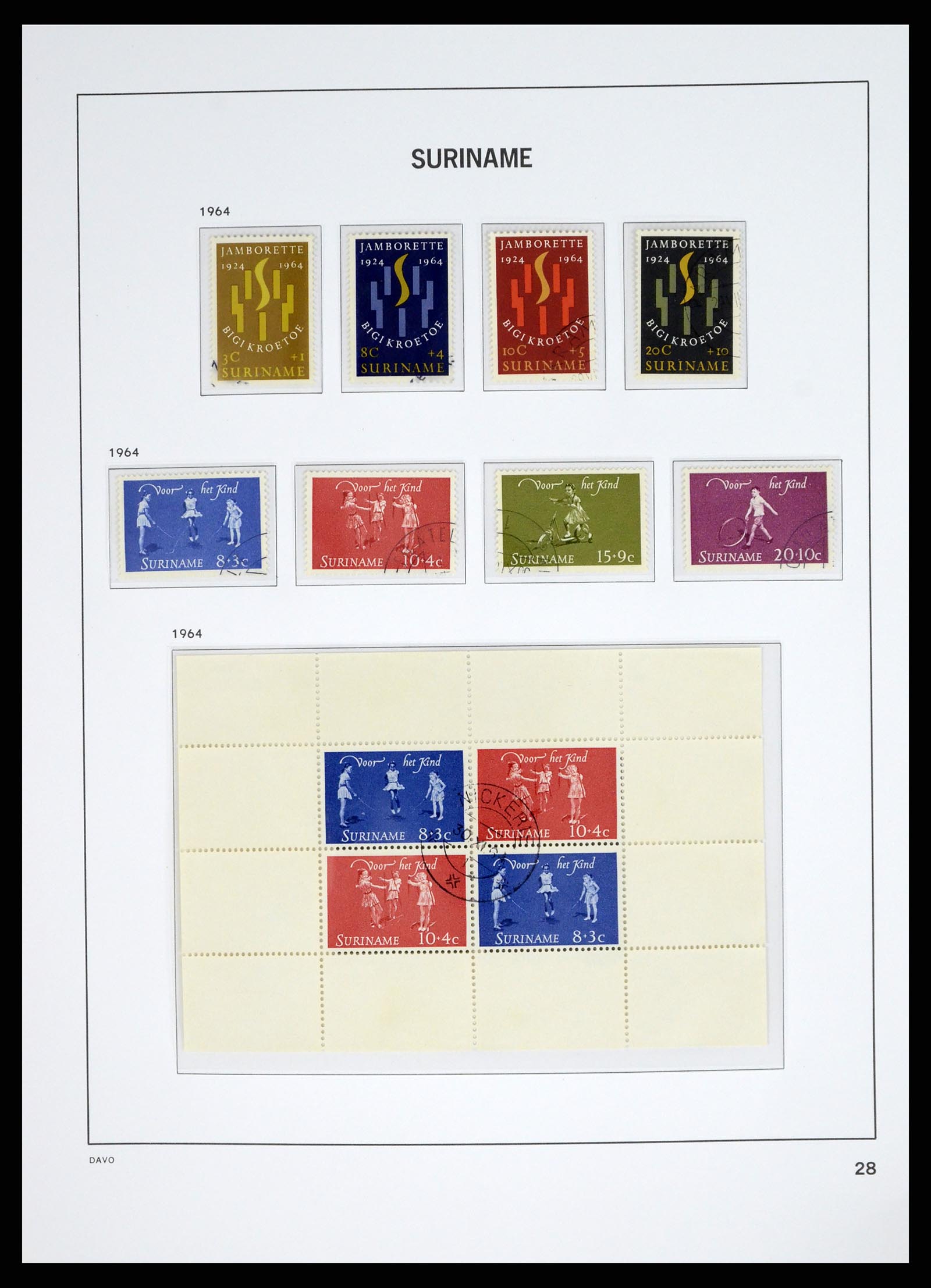 37685 044 - Postzegelverzameling 37685 Suriname 1873-1975.