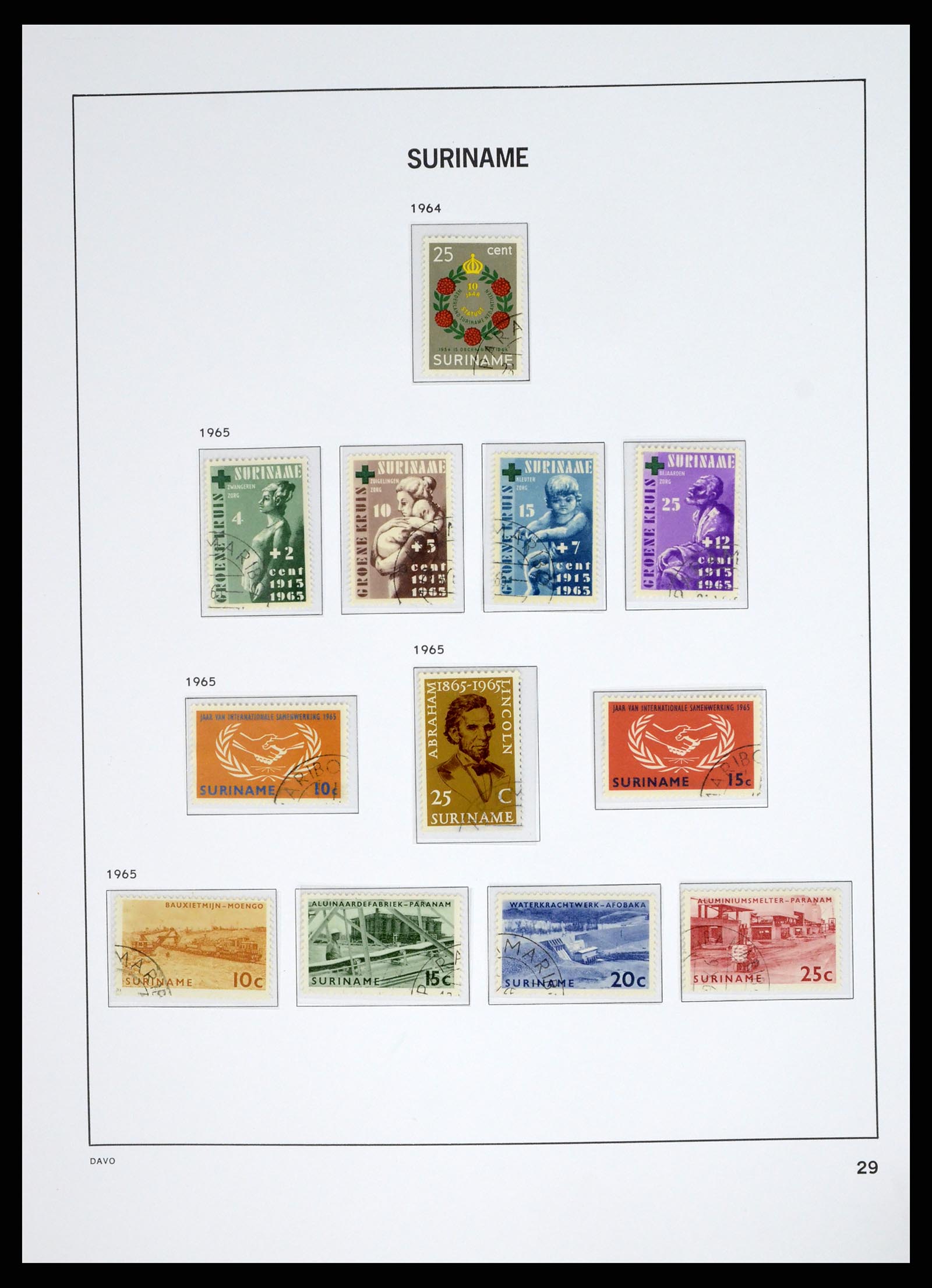 37685 045 - Postzegelverzameling 37685 Suriname 1873-1975.