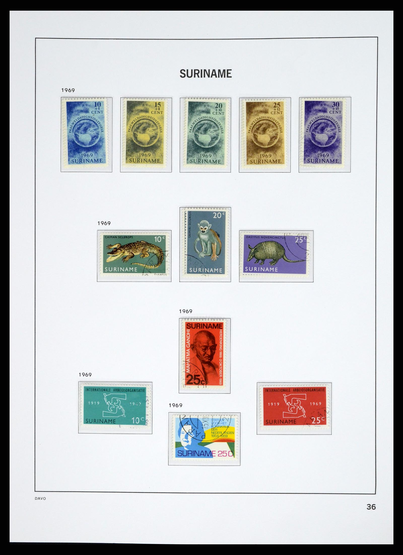 37685 053 - Postzegelverzameling 37685 Suriname 1873-1975.