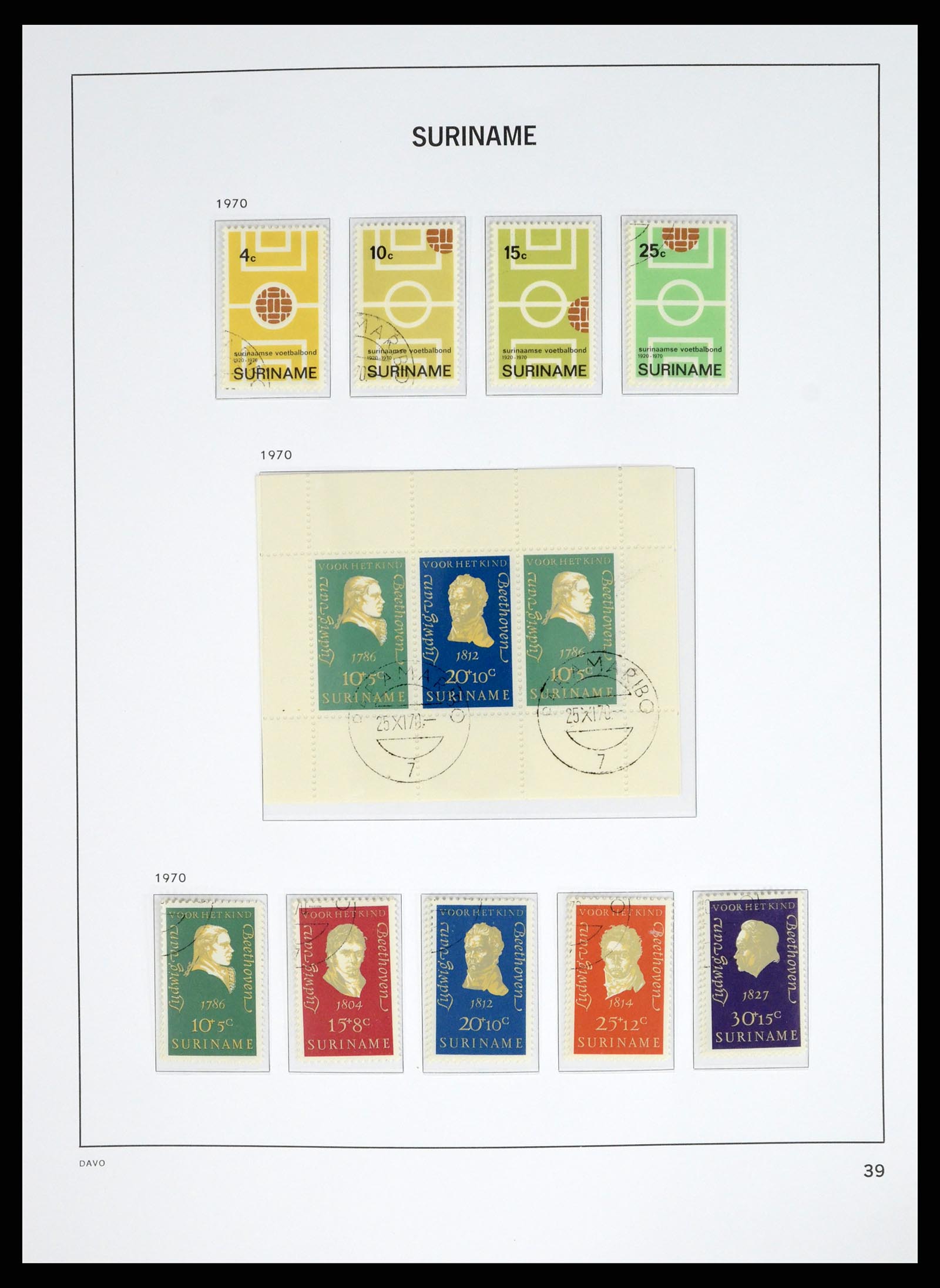 37685 056 - Postzegelverzameling 37685 Suriname 1873-1975.