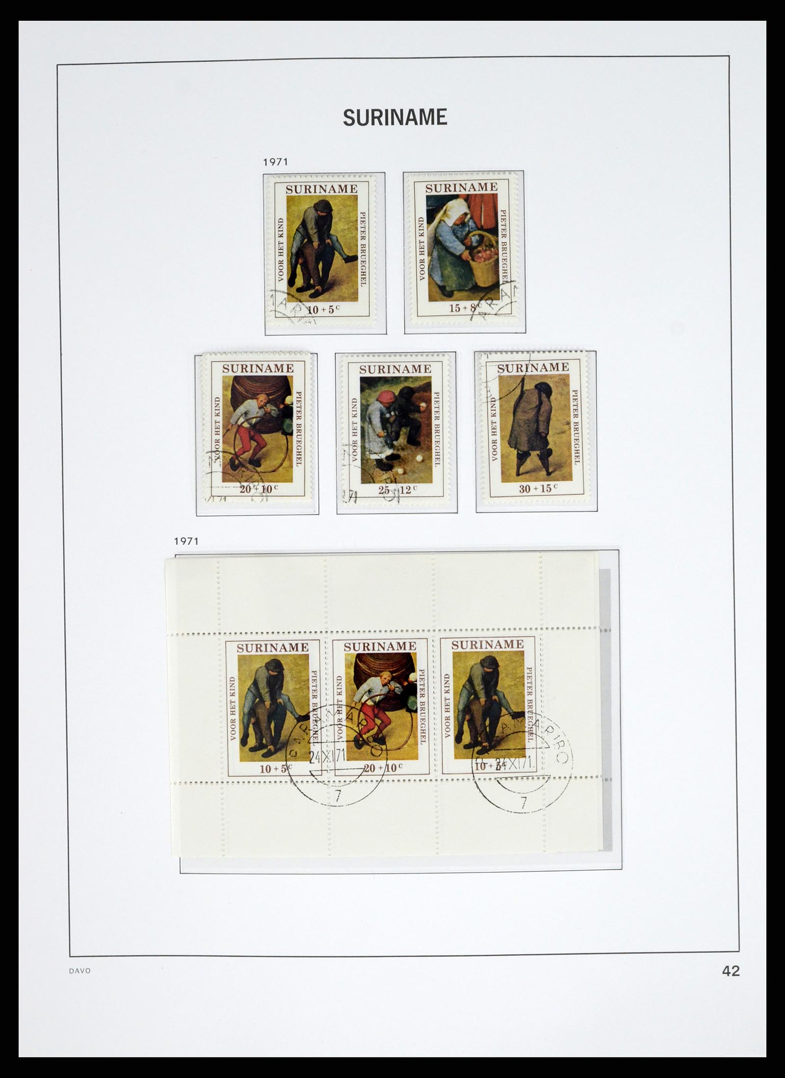 37685 059 - Postzegelverzameling 37685 Suriname 1873-1975.