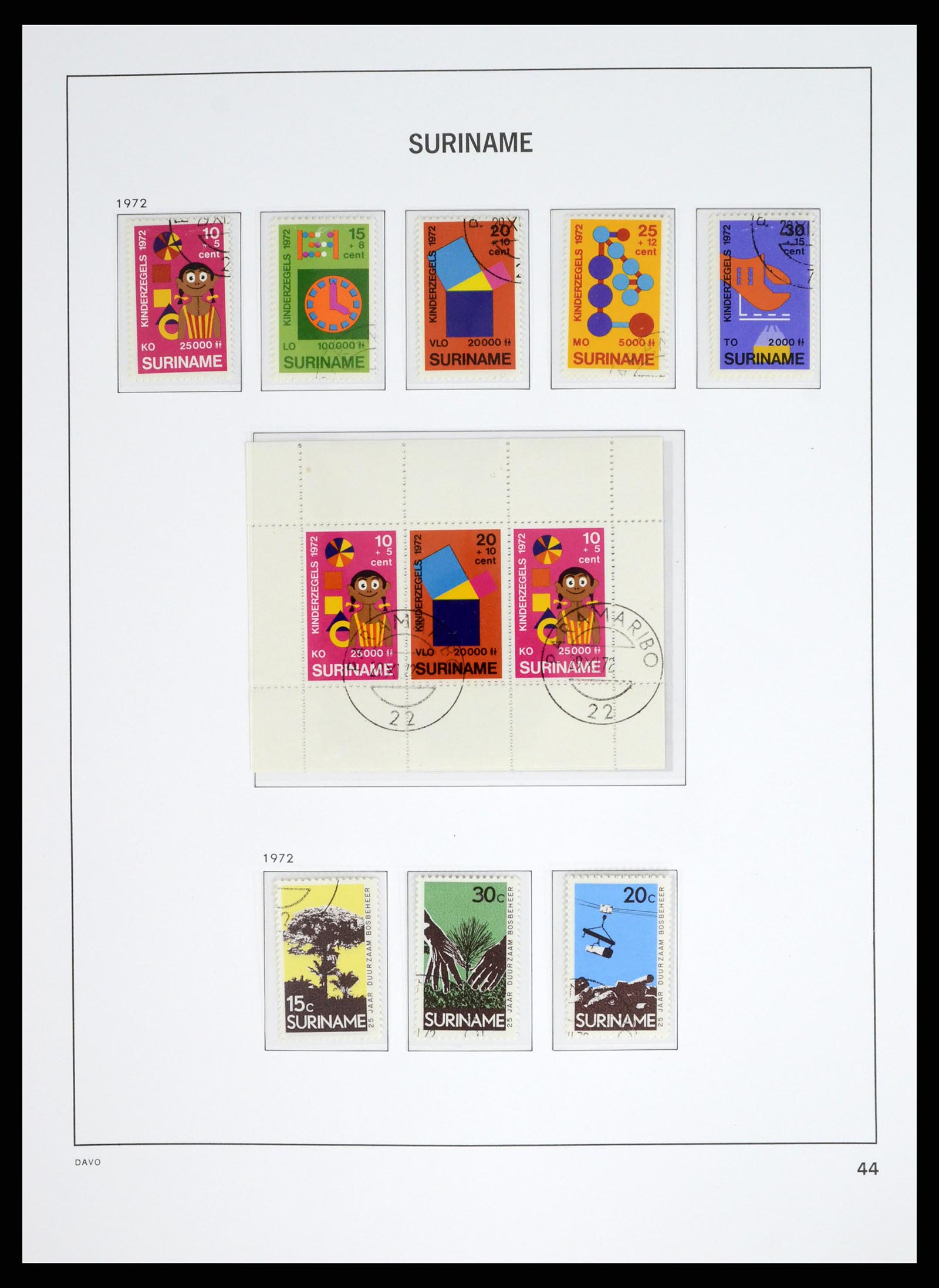 37685 061 - Postzegelverzameling 37685 Suriname 1873-1975.