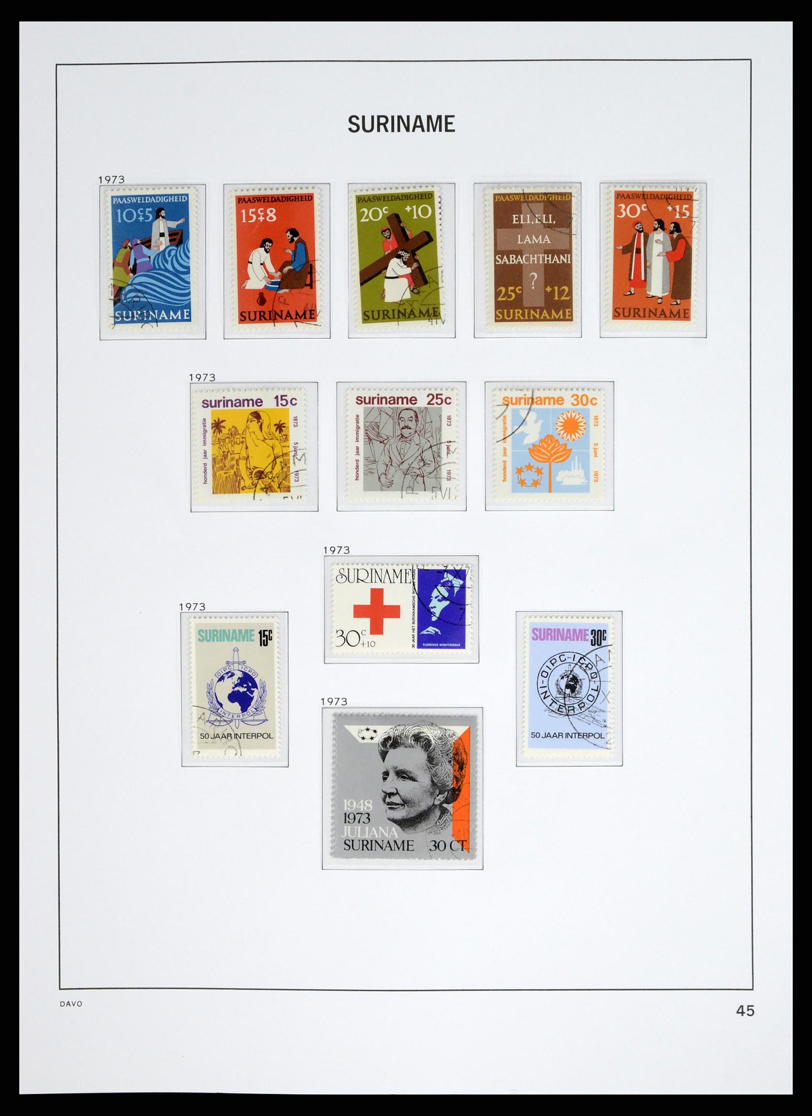 37685 062 - Postzegelverzameling 37685 Suriname 1873-1975.
