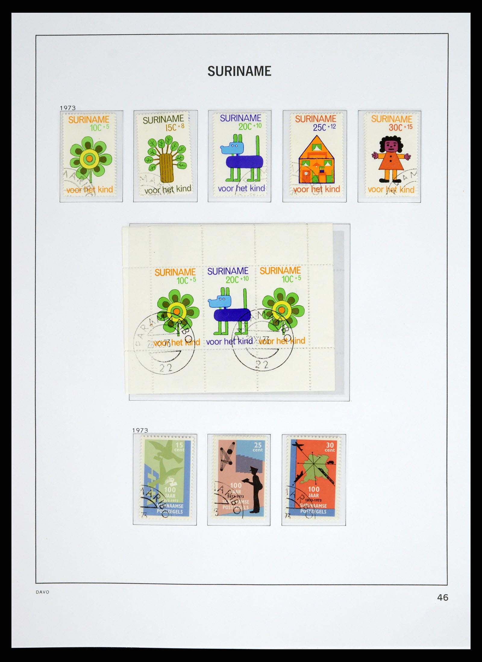 37685 063 - Postzegelverzameling 37685 Suriname 1873-1975.