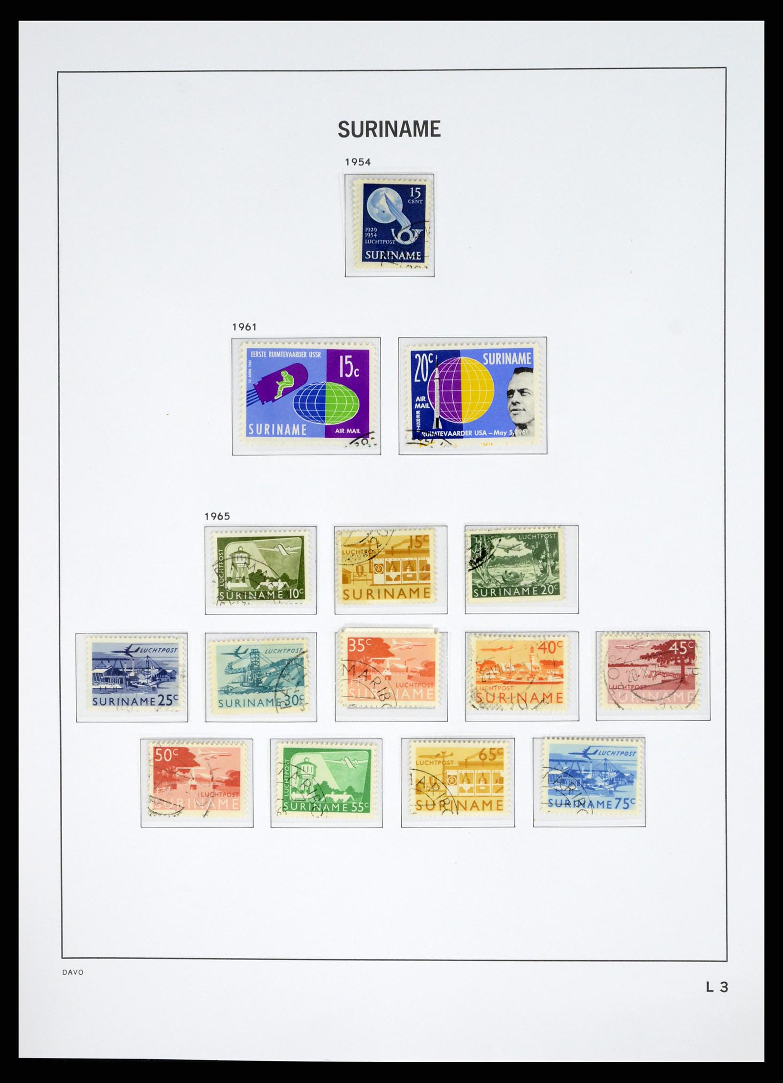 37685 070 - Postzegelverzameling 37685 Suriname 1873-1975.
