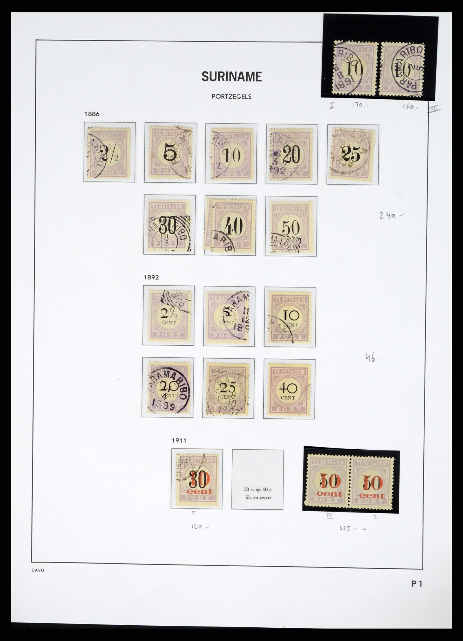 37685 073 - Postzegelverzameling 37685 Suriname 1873-1975.