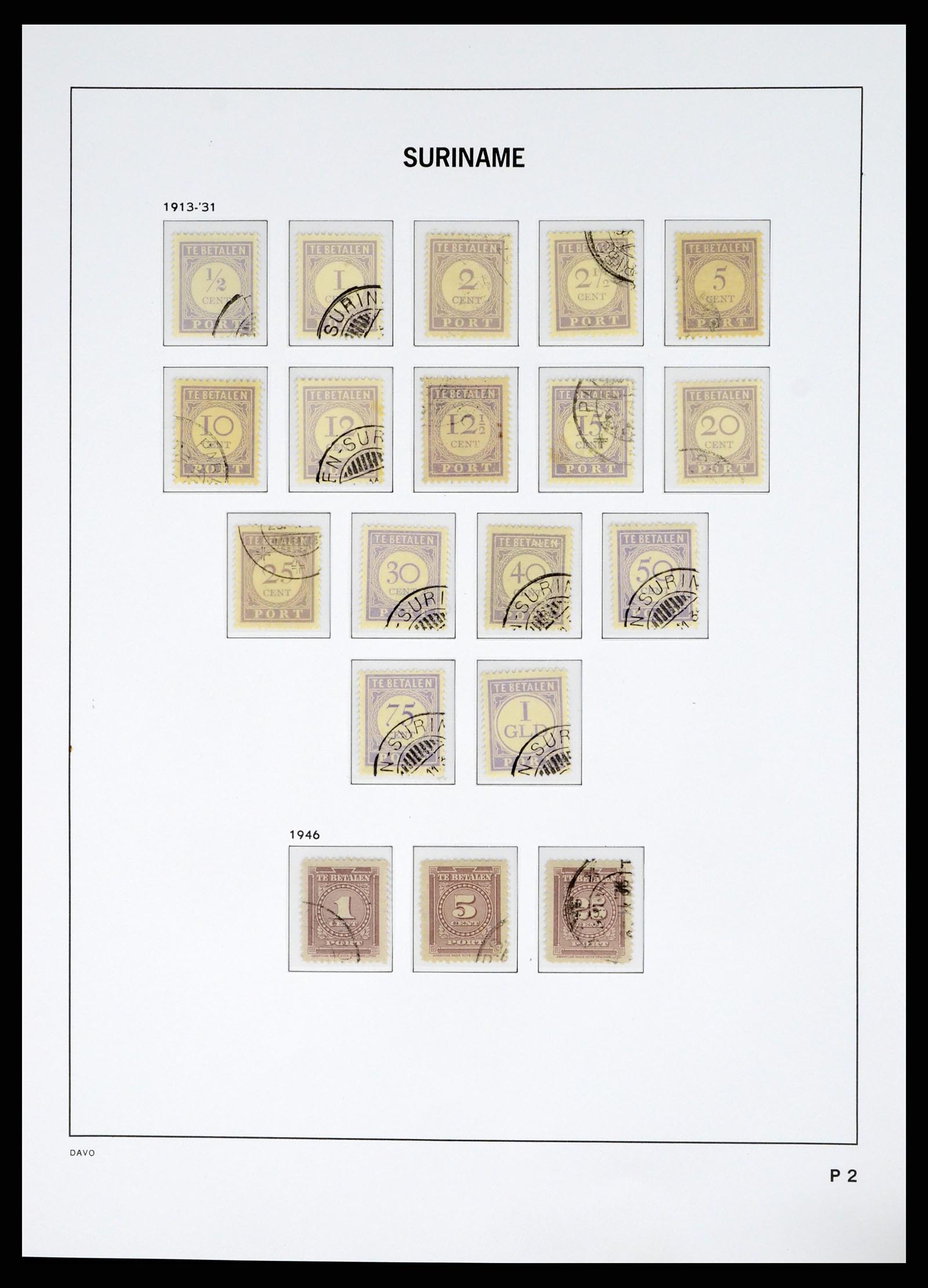 37685 074 - Postzegelverzameling 37685 Suriname 1873-1975.