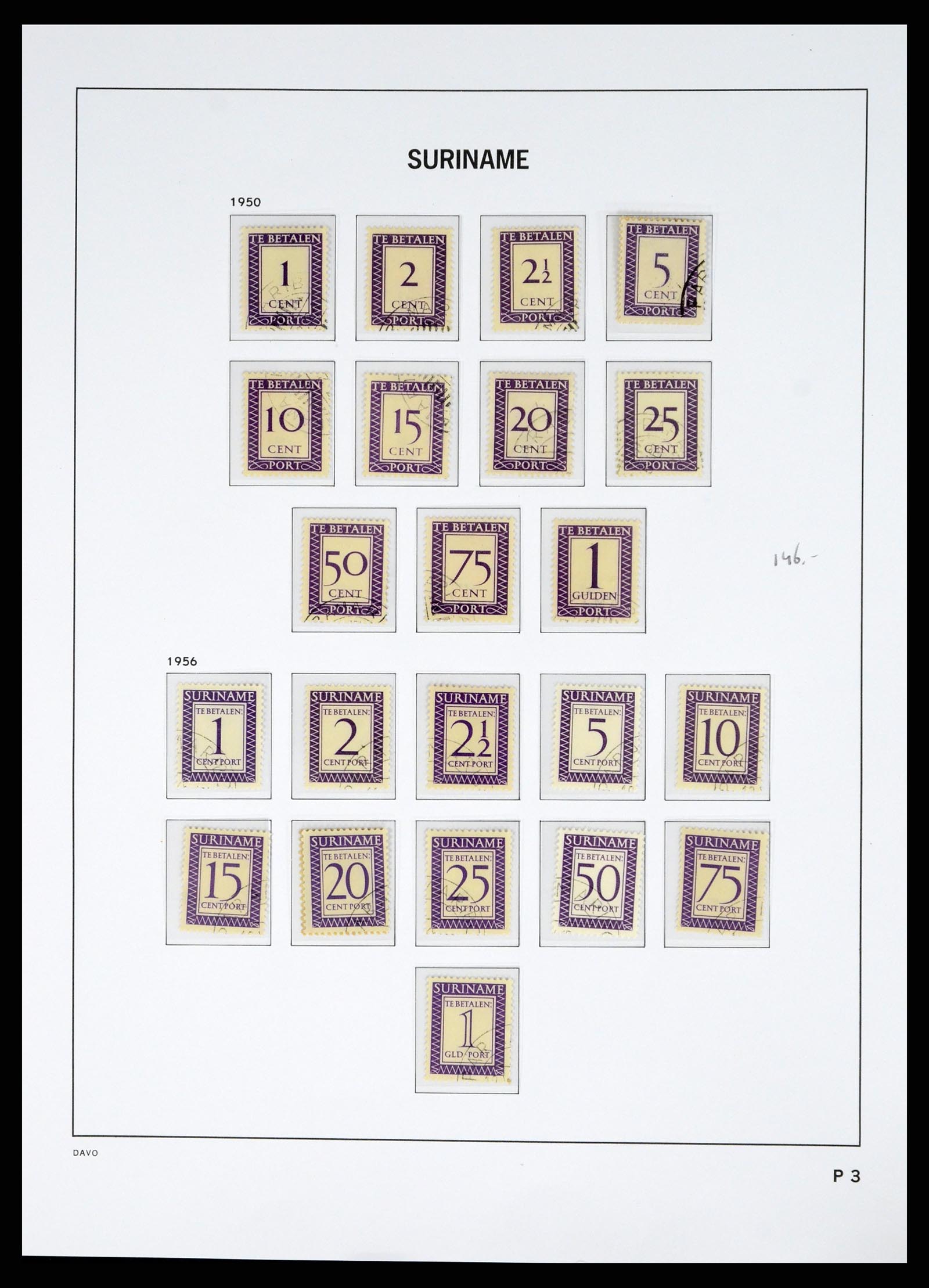 37685 075 - Postzegelverzameling 37685 Suriname 1873-1975.