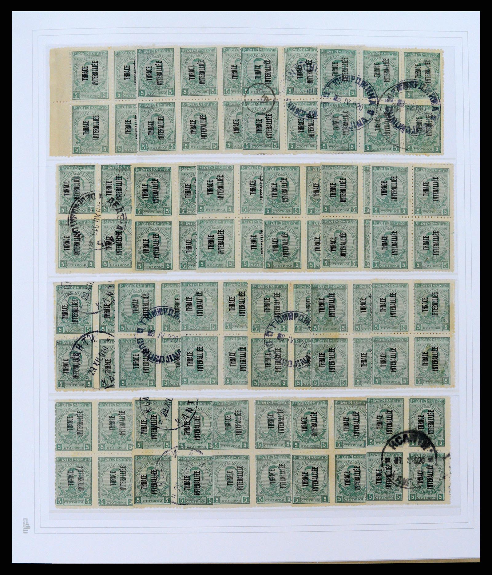 37686 014 - Stamp collection 37686 Thracë 1919-1920.