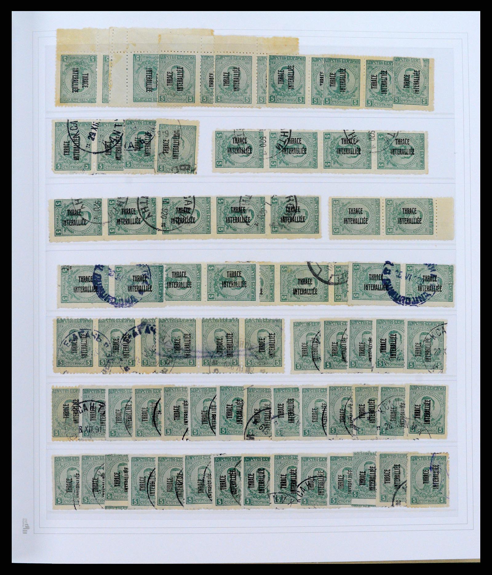 37686 015 - Postzegelverzameling 37686 Thracië 1919-1920.