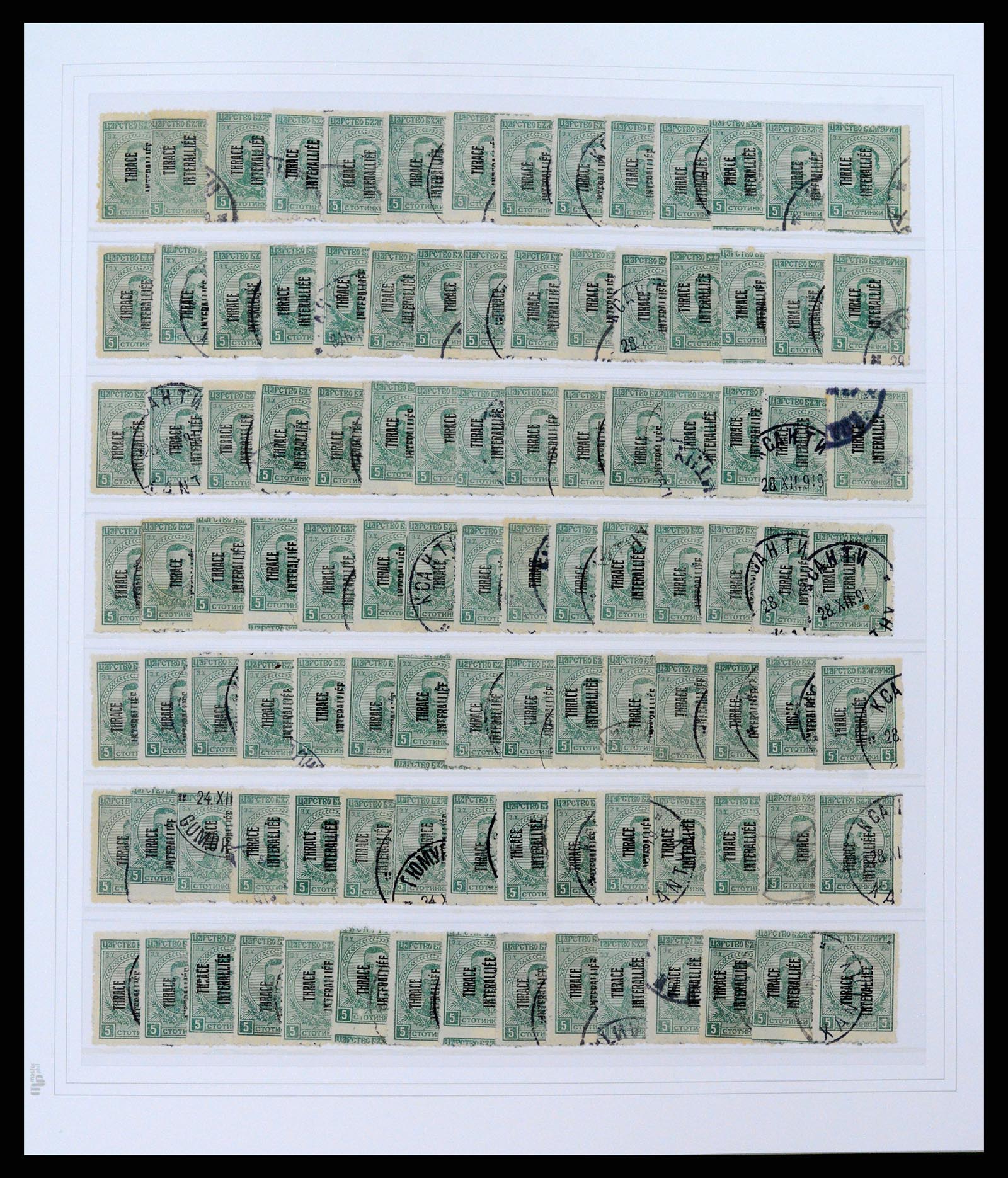 37686 016 - Stamp collection 37686 Thracë 1919-1920.
