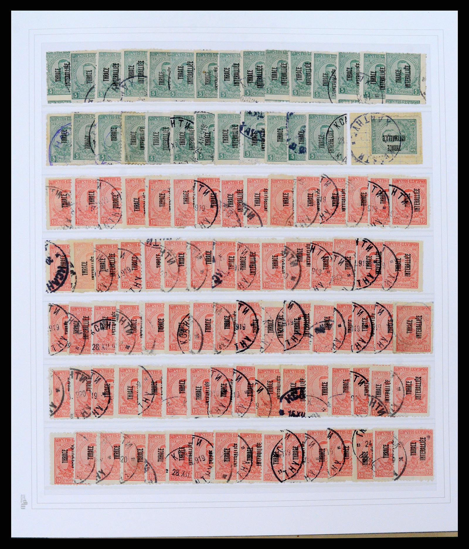37686 017 - Stamp collection 37686 Thracë 1919-1920.