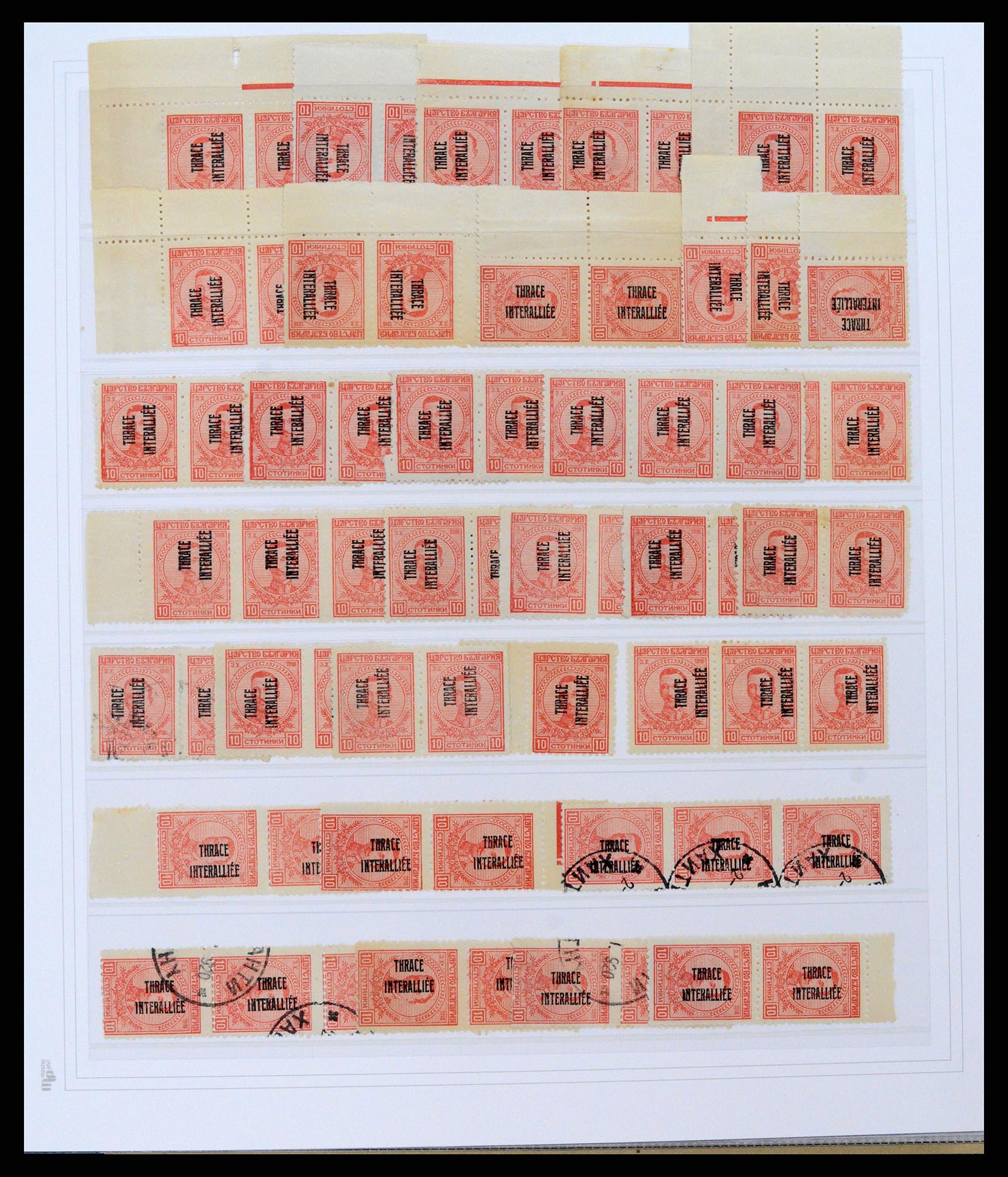 37686 018 - Postzegelverzameling 37686 Thracië 1919-1920.