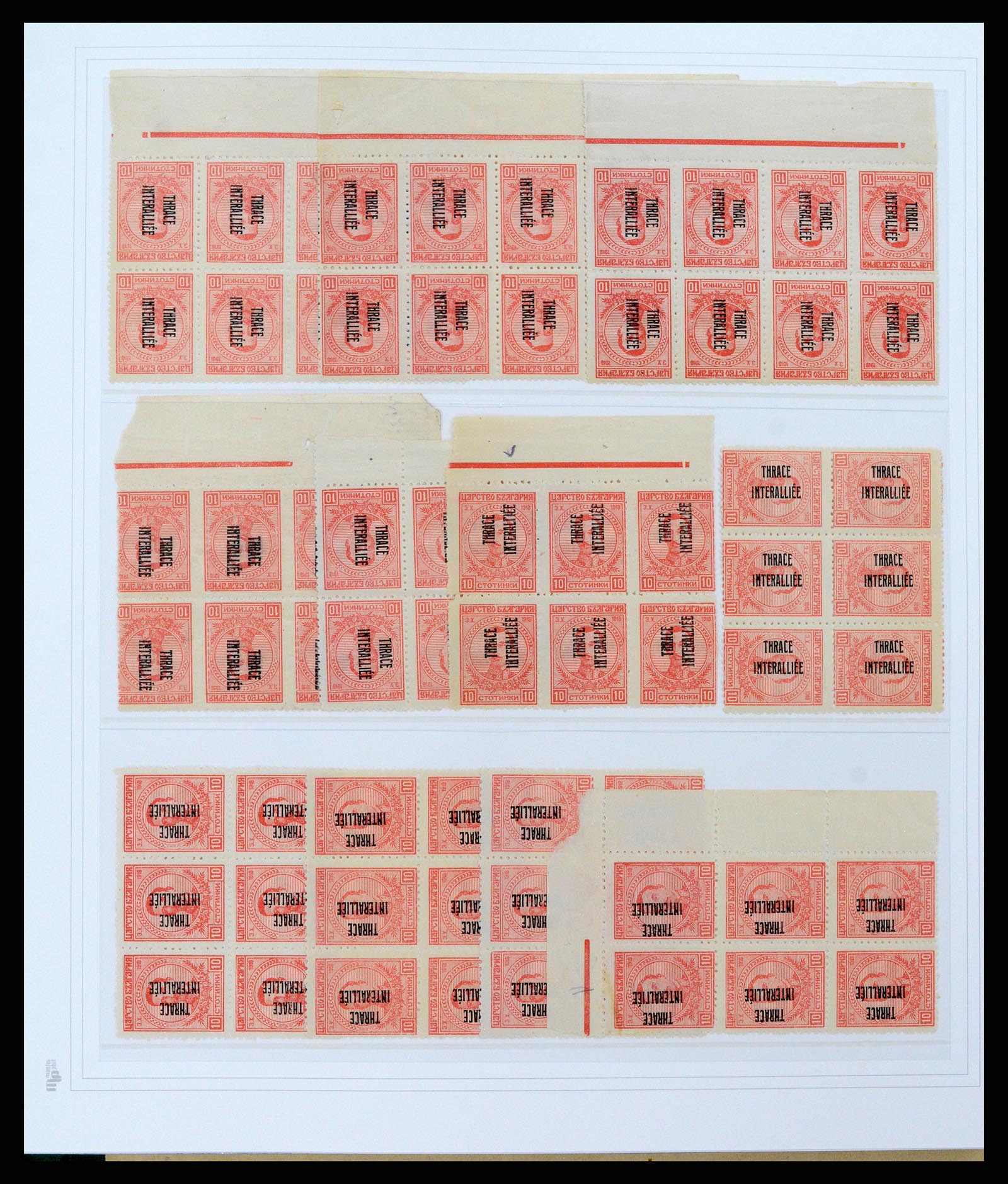 37686 024 - Postzegelverzameling 37686 Thracië 1919-1920.