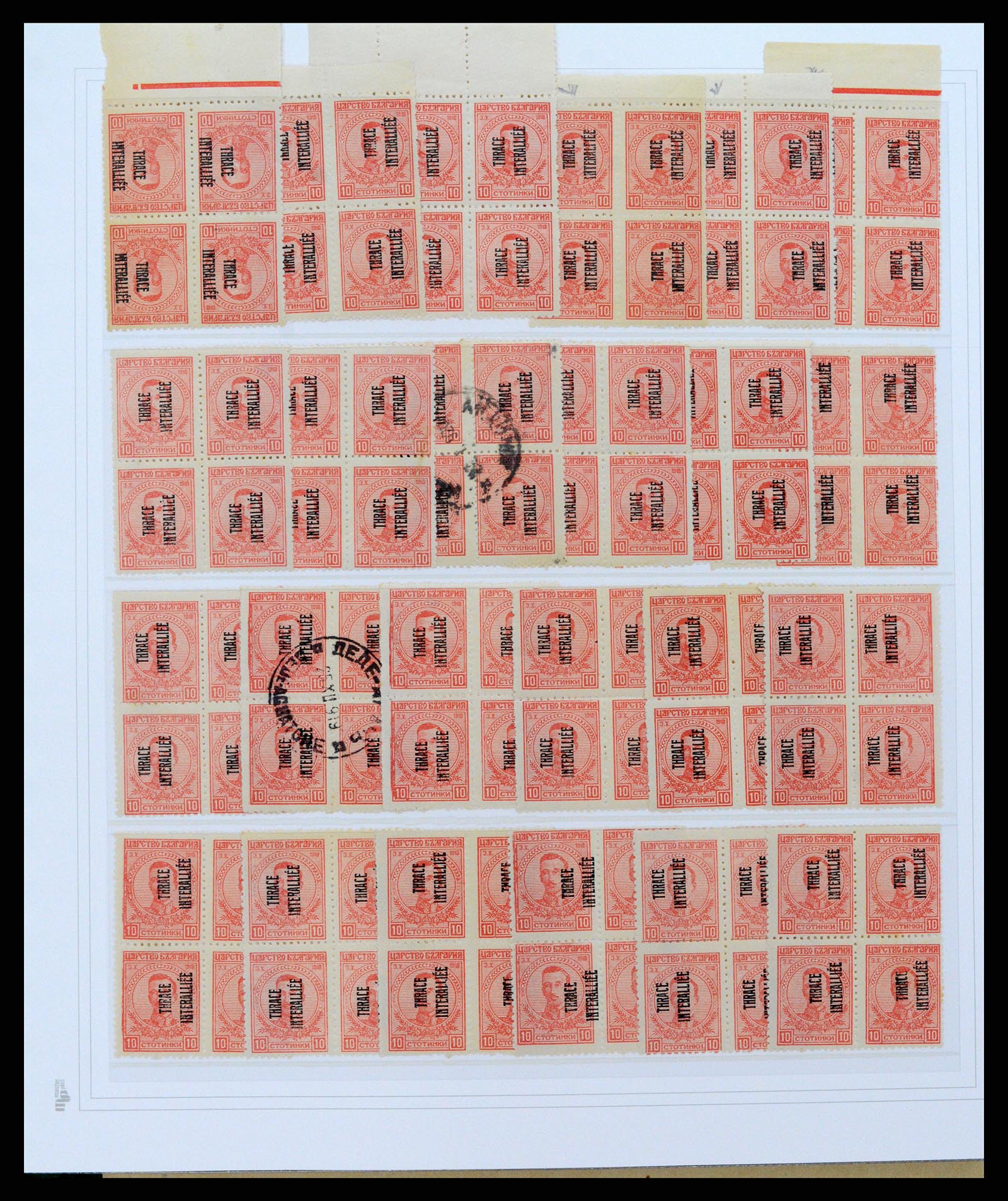 37686 025 - Postzegelverzameling 37686 Thracië 1919-1920.