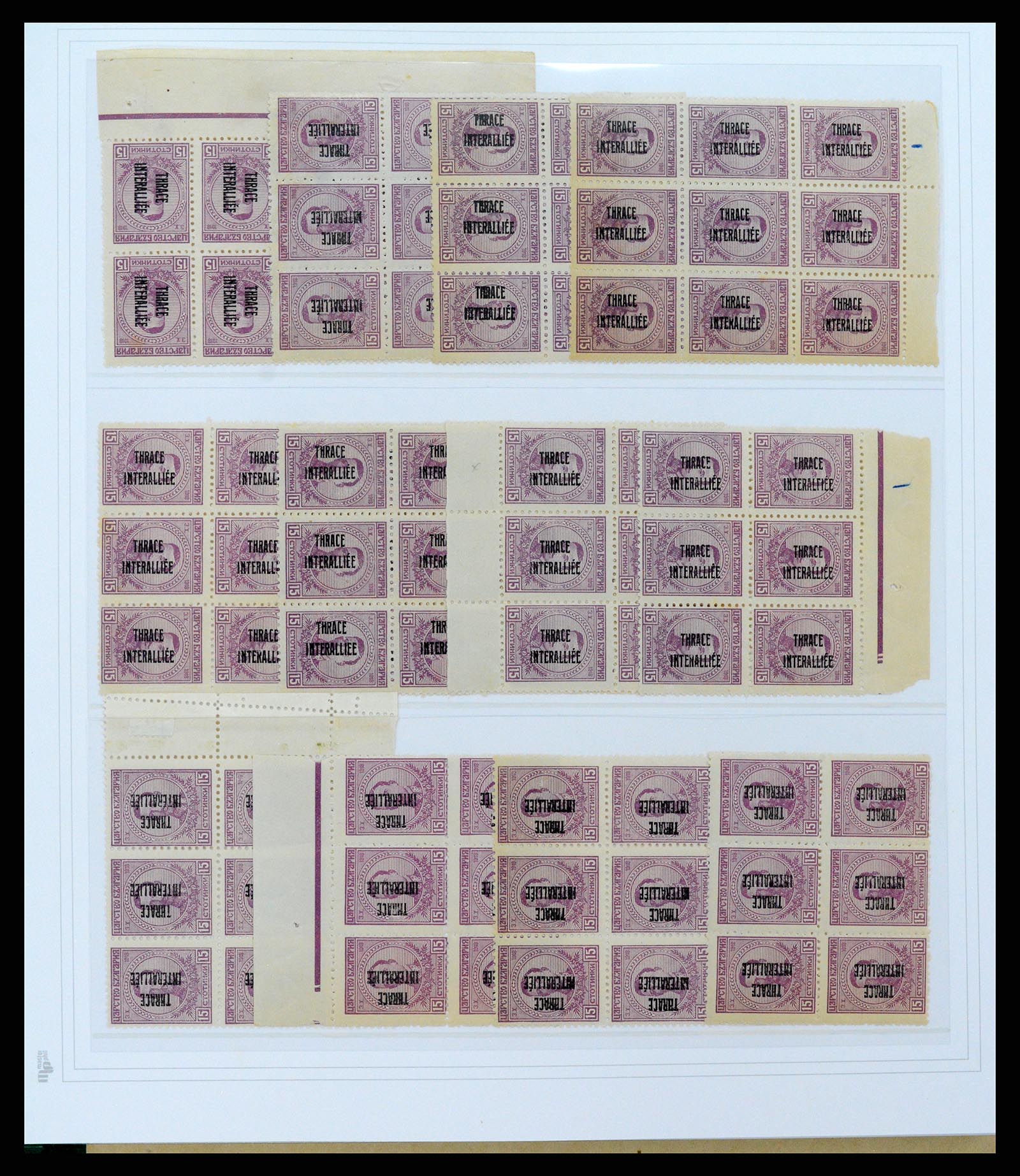 37686 028 - Postzegelverzameling 37686 Thracië 1919-1920.