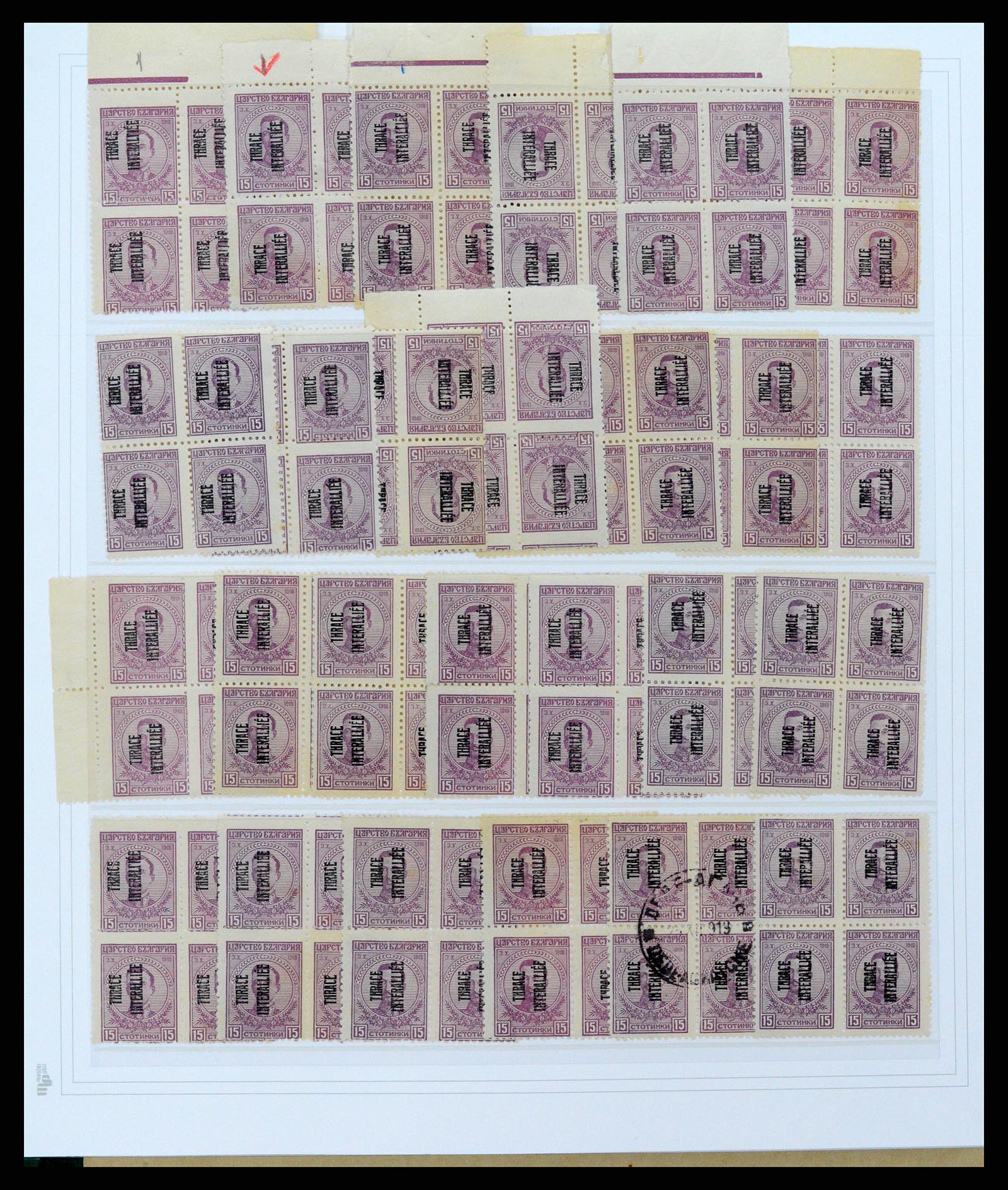 37686 029 - Postzegelverzameling 37686 Thracië 1919-1920.