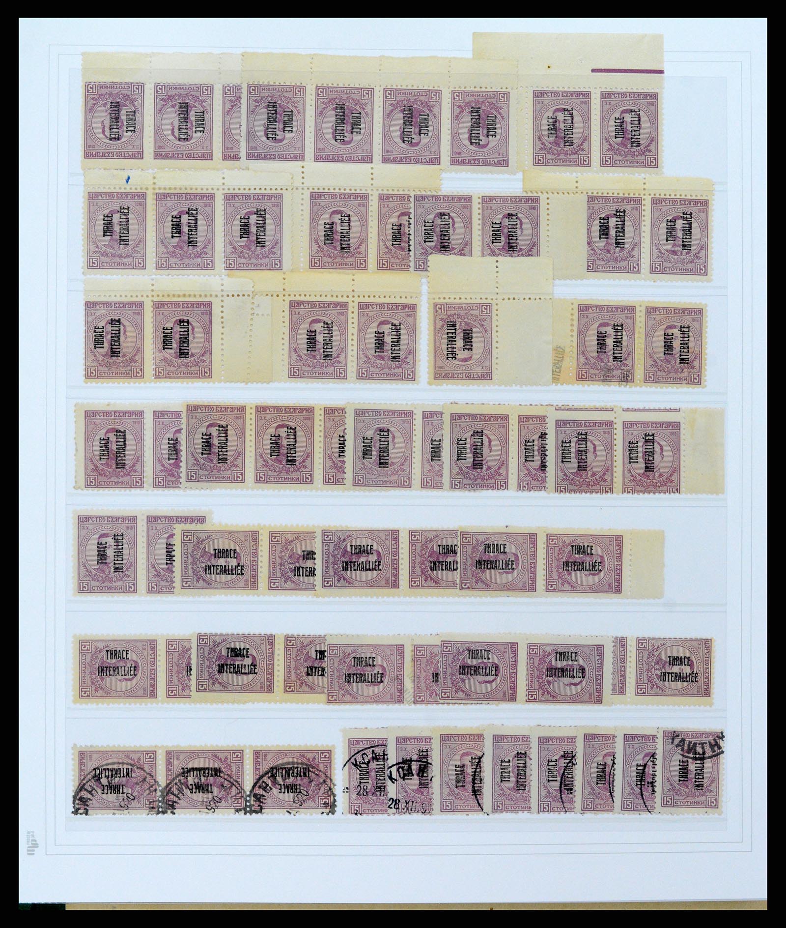37686 030 - Postzegelverzameling 37686 Thracië 1919-1920.