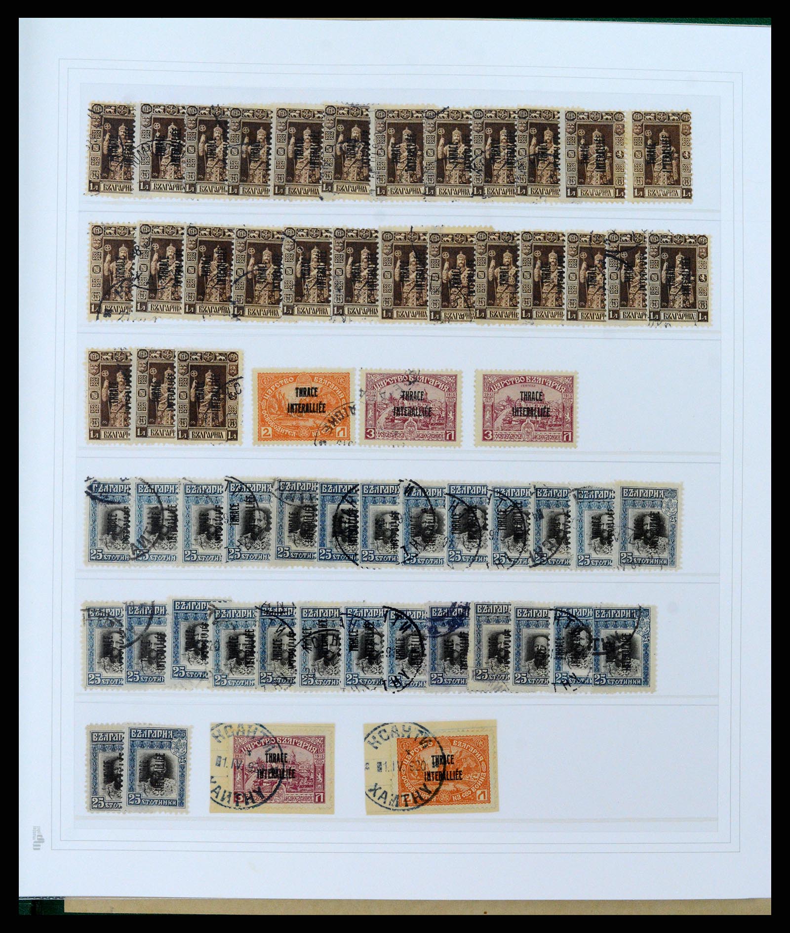 37686 041 - Postzegelverzameling 37686 Thracië 1919-1920.