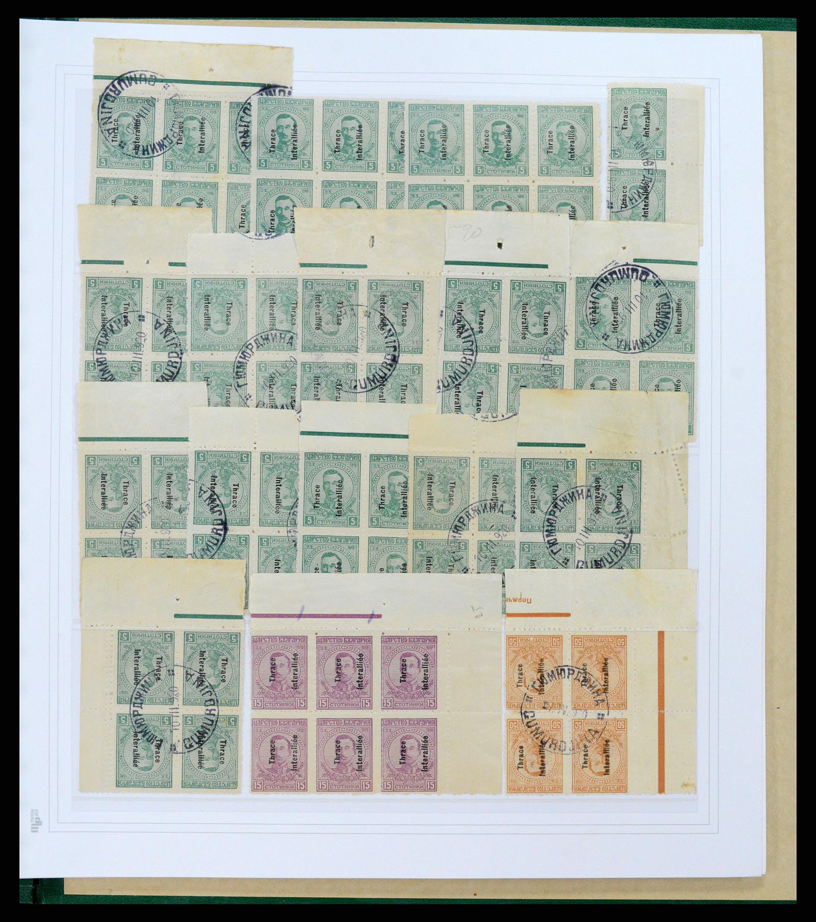 37686 046 - Postzegelverzameling 37686 Thracië 1919-1920.
