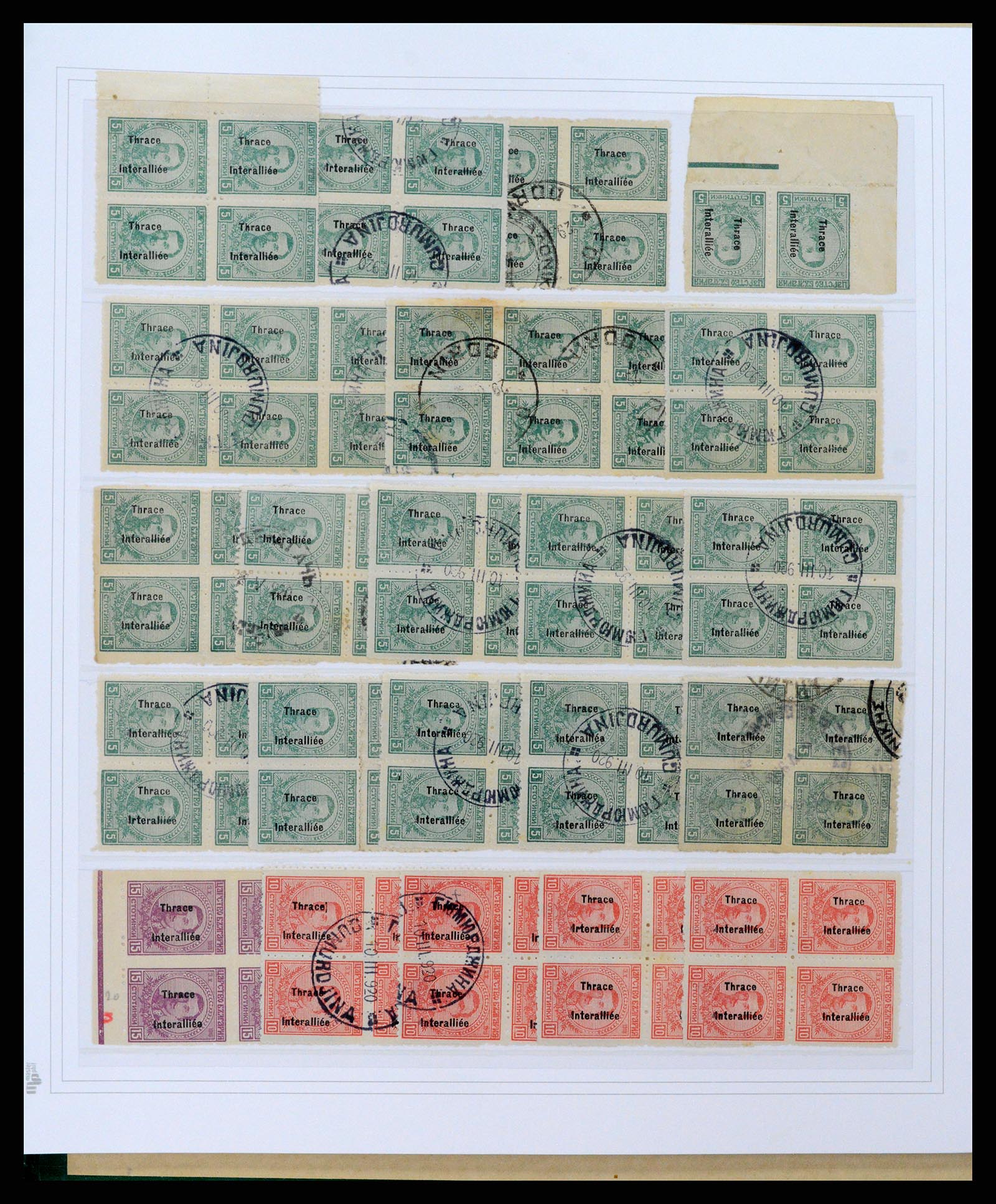 37686 047 - Postzegelverzameling 37686 Thracië 1919-1920.