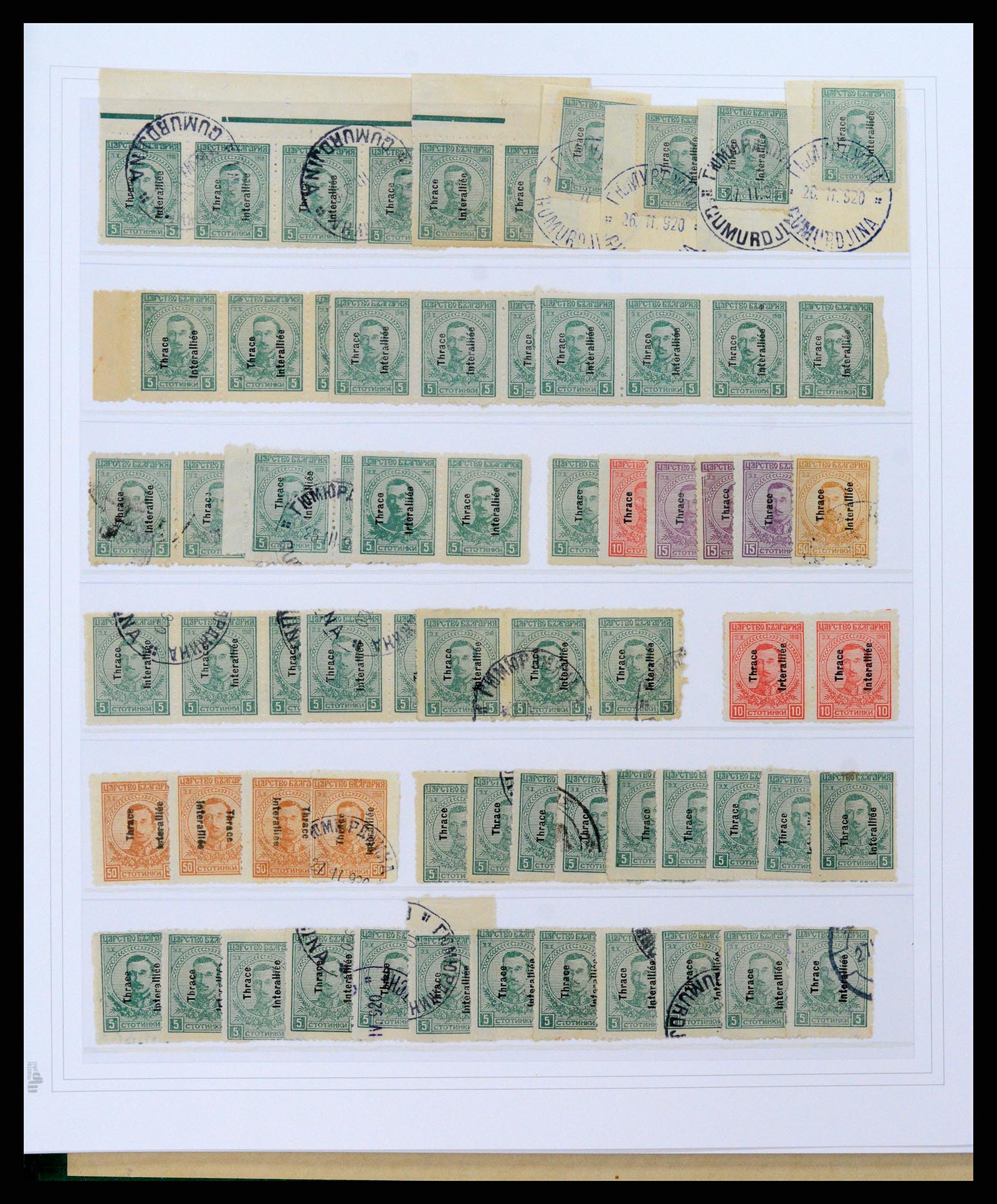 37686 048 - Postzegelverzameling 37686 Thracië 1919-1920.