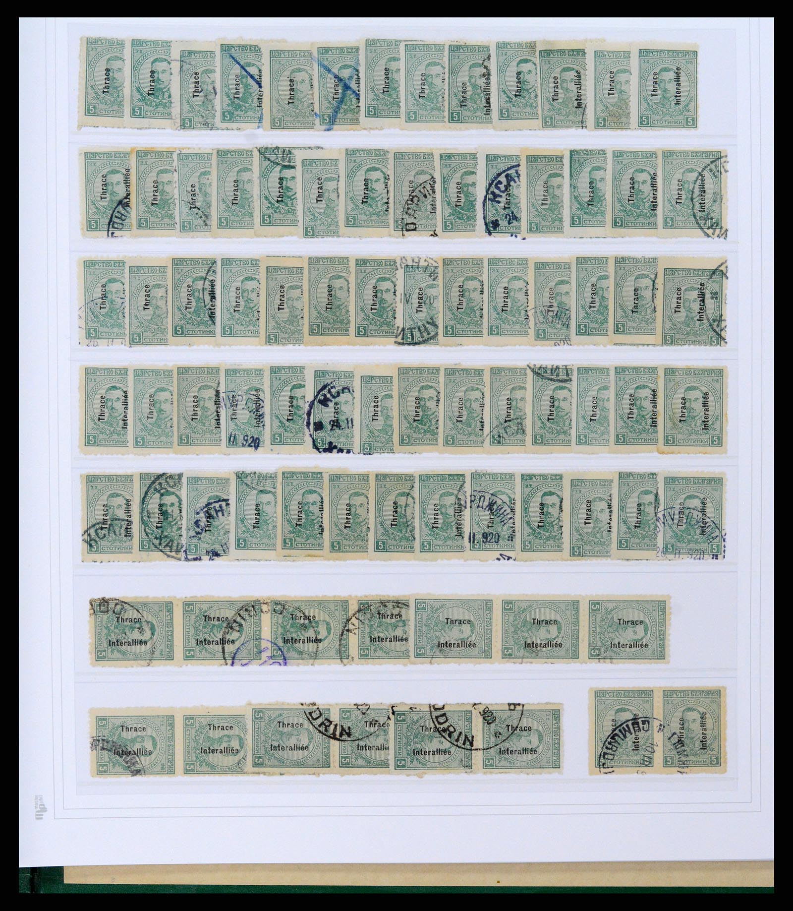 37686 049 - Postzegelverzameling 37686 Thracië 1919-1920.