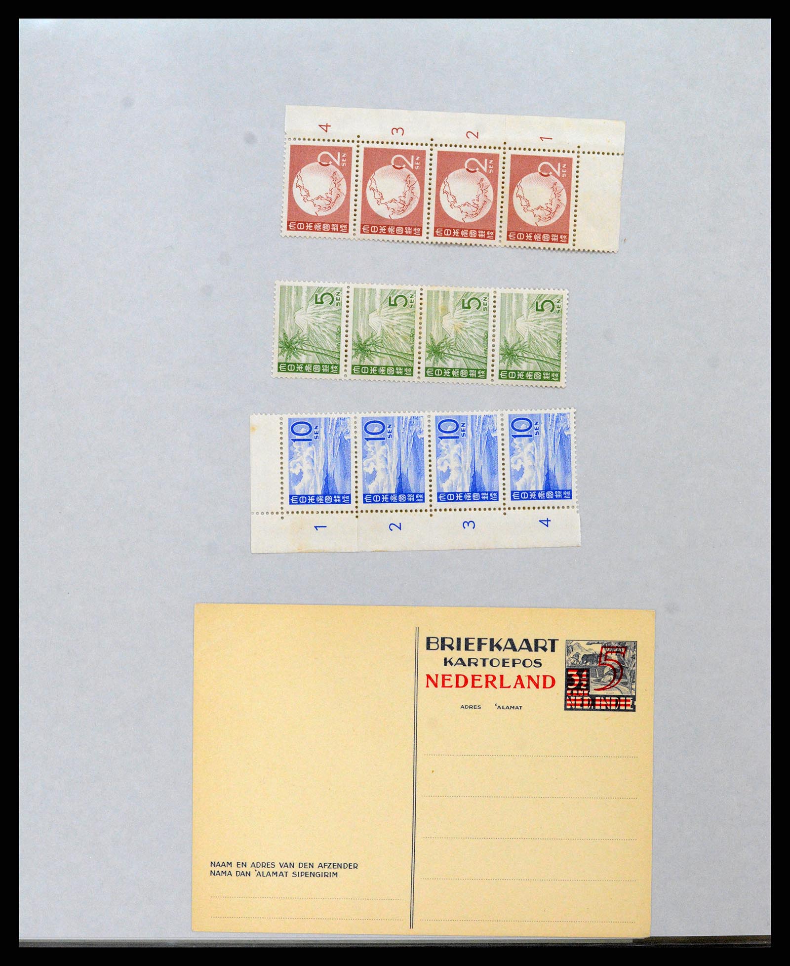 37689 030 - Stamp collection 37689 Japanese occupation Dutch East Indies and interim