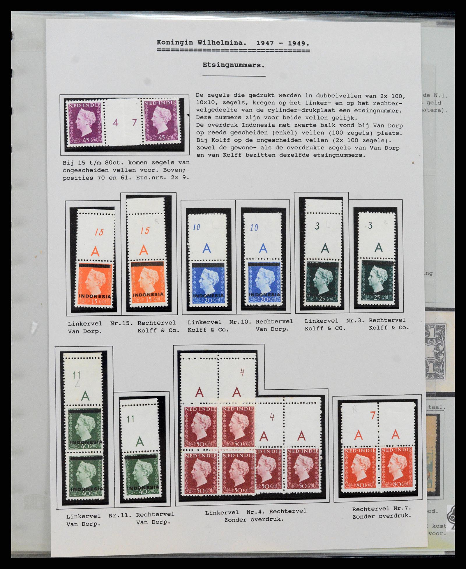 37689 033 - Stamp collection 37689 Japanese occupation Dutch East Indies and interim