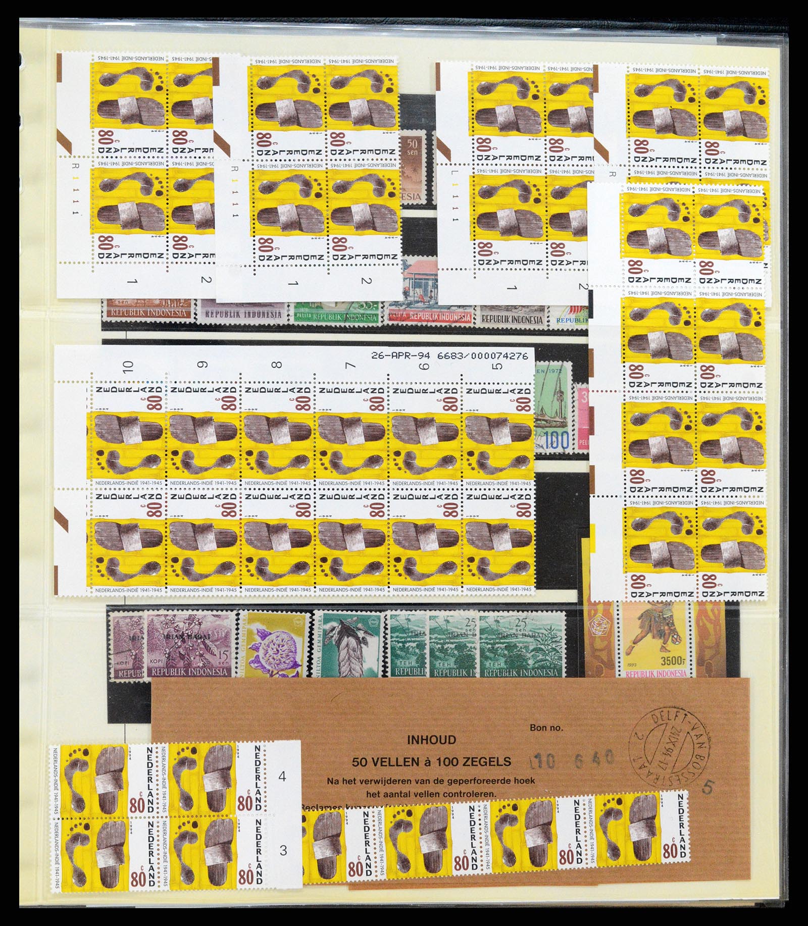 37689 038 - Stamp collection 37689 Japanese occupation Dutch East Indies and interim
