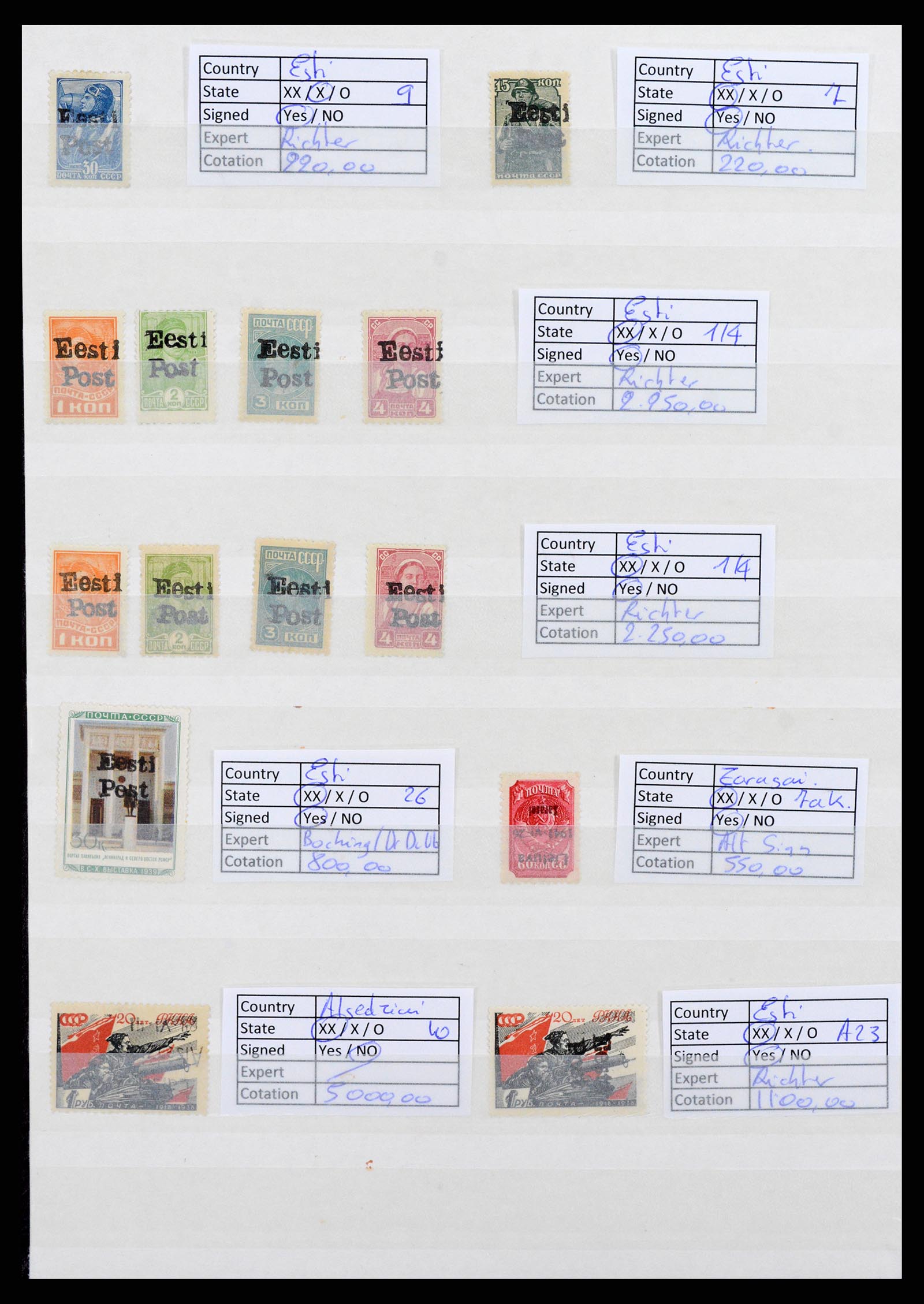 37690 002 - Postzegelverzameling 37690 Duitse bezetting 2e wereldoorlog 1939-1945