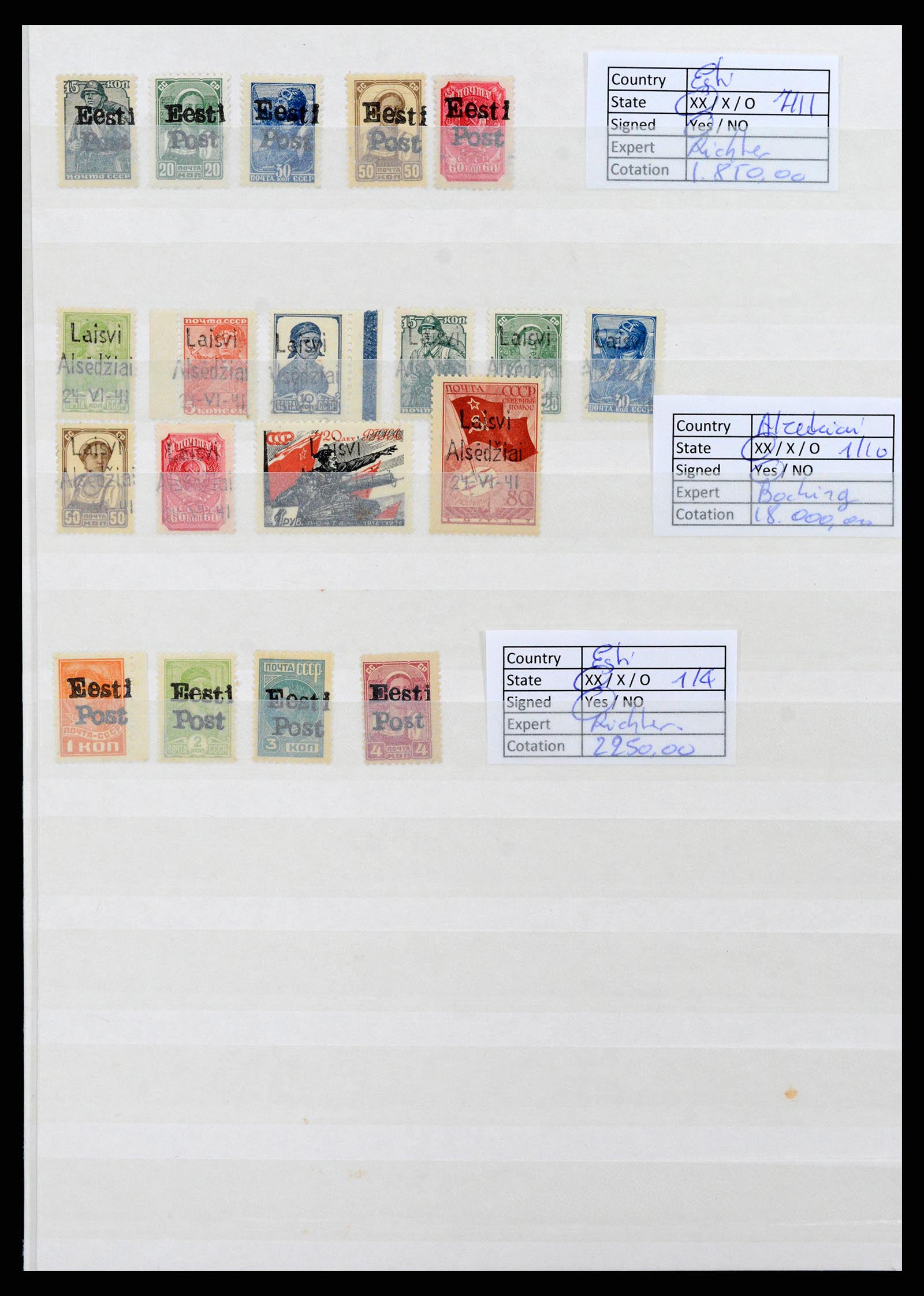 37690 008 - Postzegelverzameling 37690 Duitse bezetting 2e wereldoorlog 1939-1945