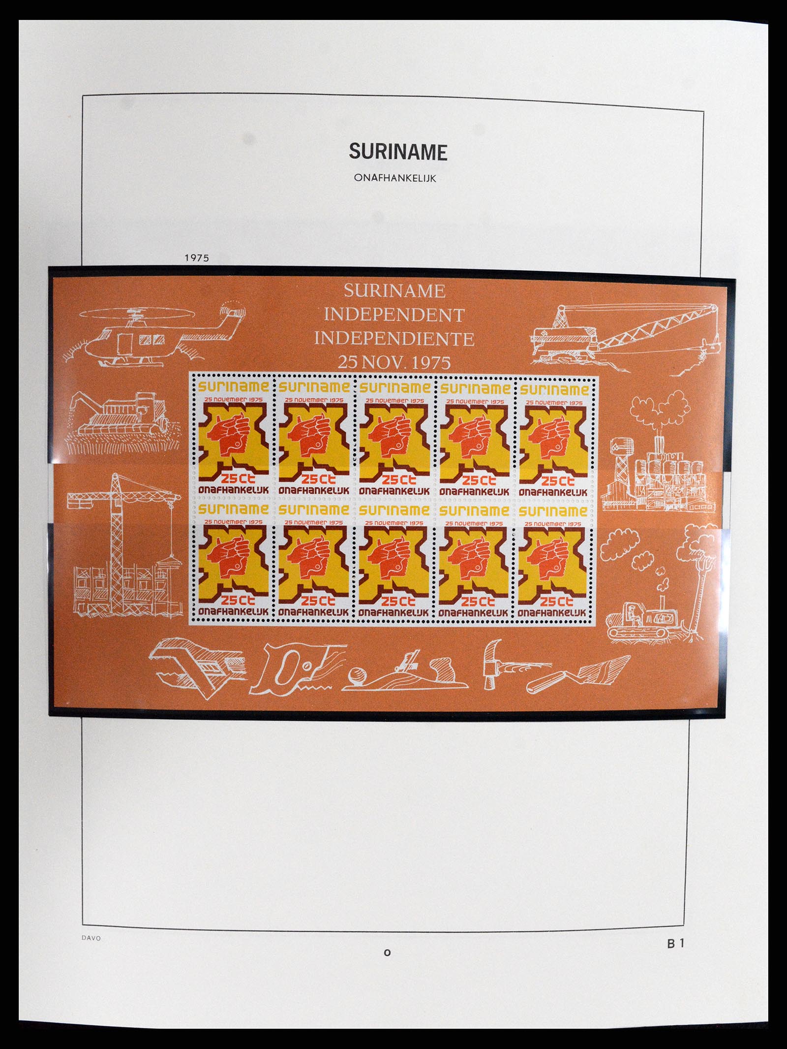 37691 002 - Postzegelverzameling 37691 Suriname 1975-2012.